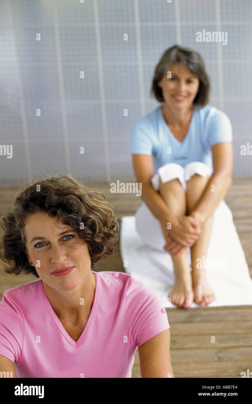 Donne in palestra Foto Stock