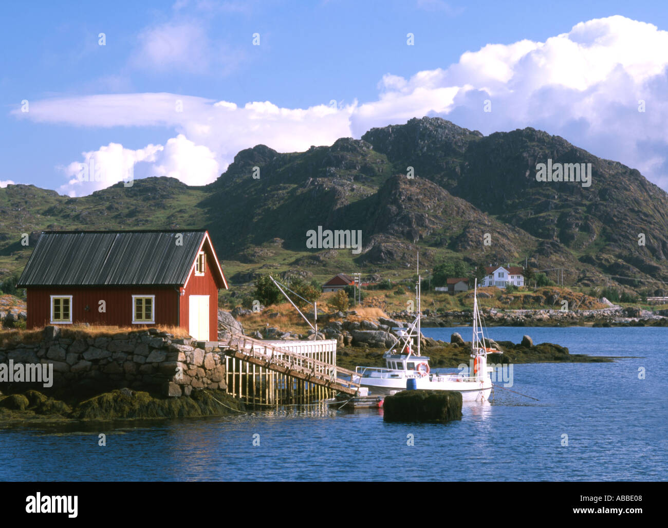 Norvegia Lofoten Ballstad Foto Stock