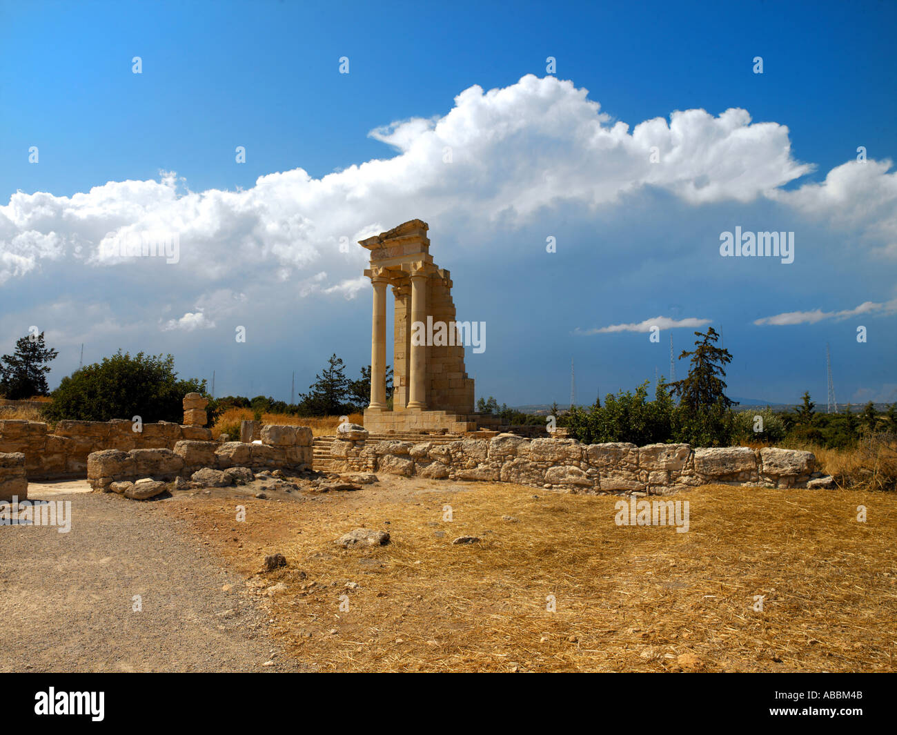 Kourion Cipro Tempio di Apollo Hylates Curium Foto Stock