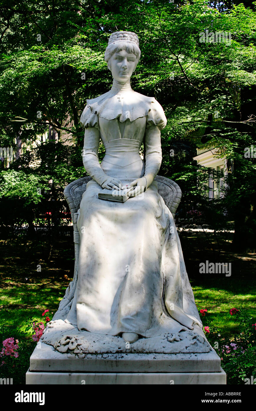 Statua della Imperatrice Elisabeth a Merano Foto Stock