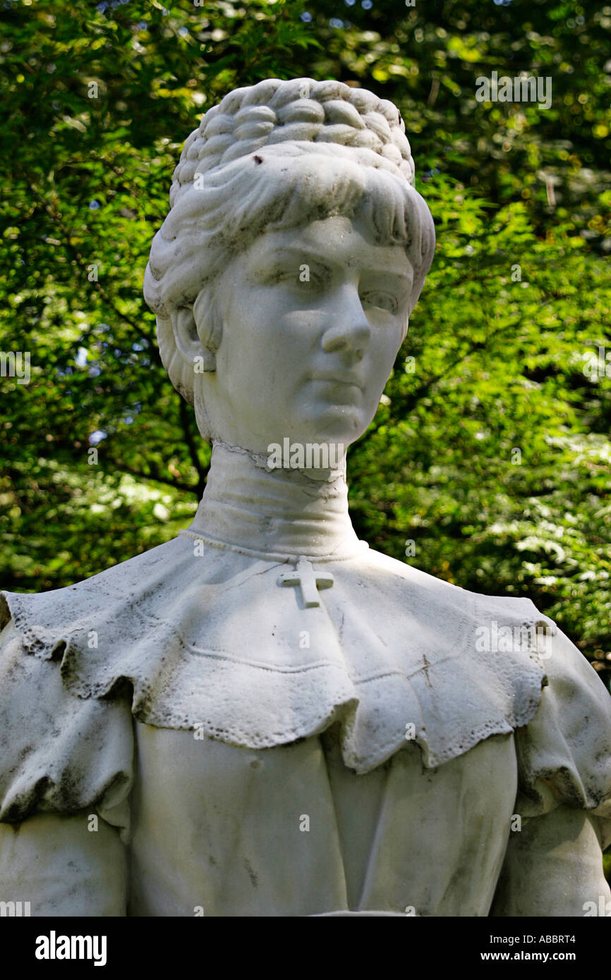 Statua della Imperatrice Elisabeth a Merano Foto Stock