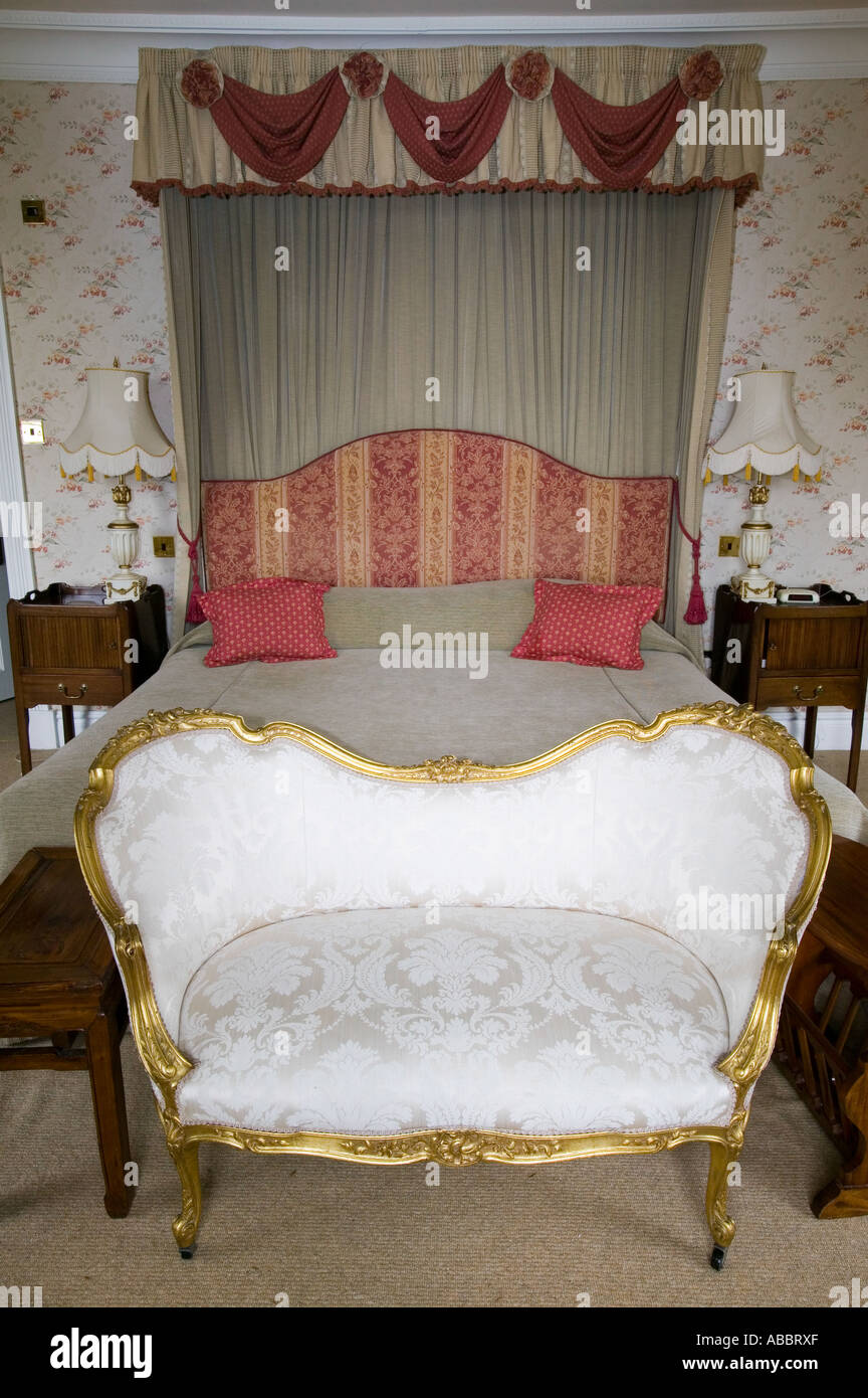Una suite a quattro stelle, Sorrs Hall Hotel, Windermere, Cumbria, Regno Unito. Foto Stock