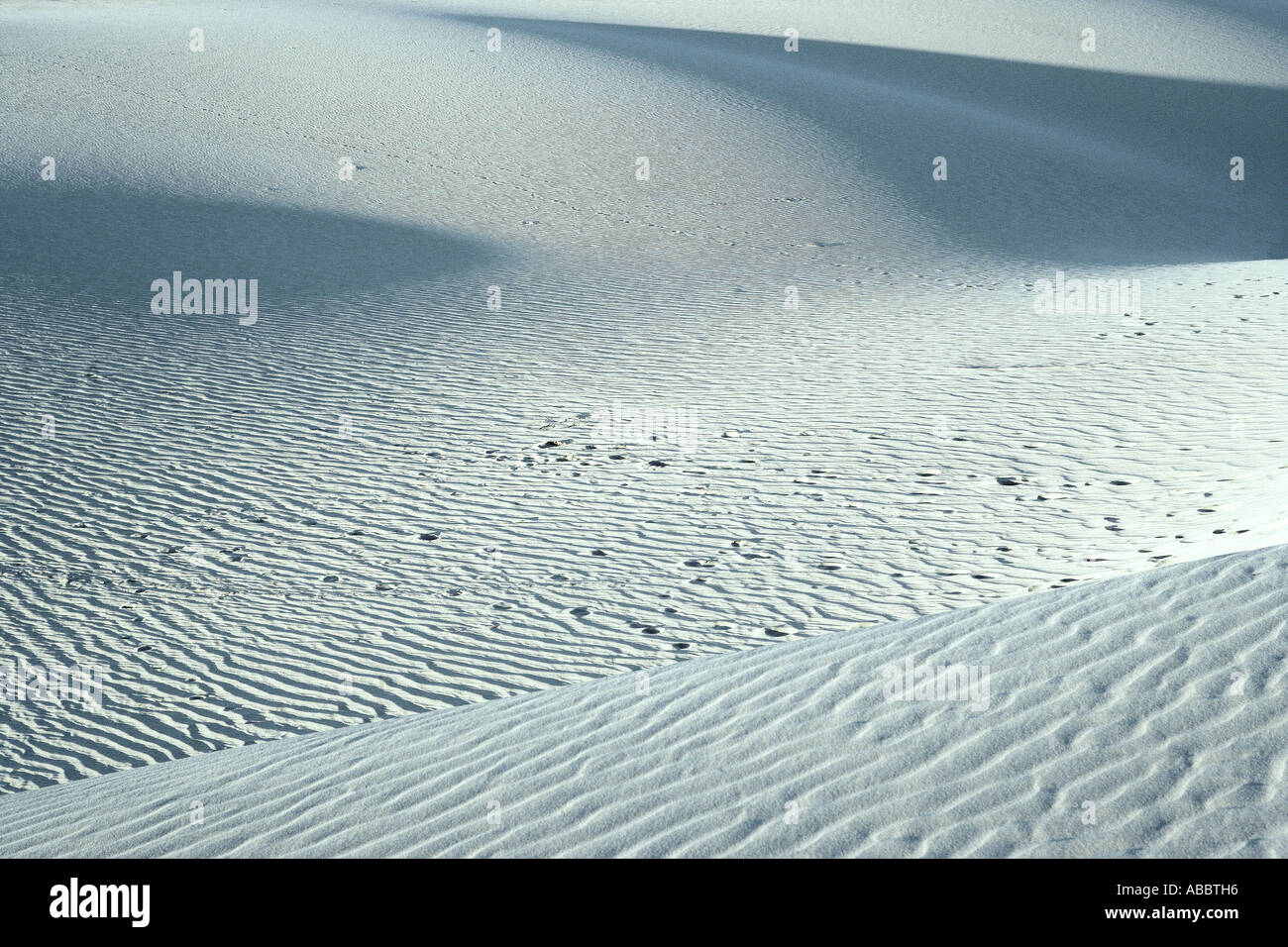 Dune di sabbia al tramonto sulla lunetta Mungo, NSW, Australia Foto Stock