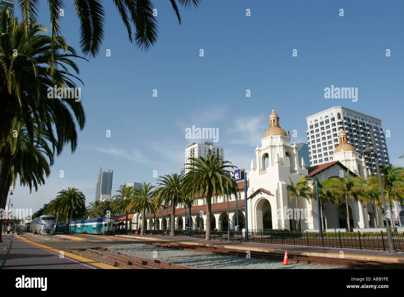 Sante Fe Depot Downtown San Diego California SD Foto Stock