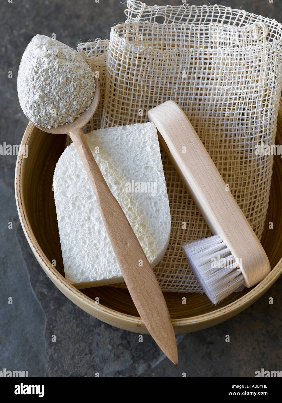 Ciotola di legno di organico prodotti di bellezza - fascia alta Hasselblad 61mb di immagine digitale Foto Stock