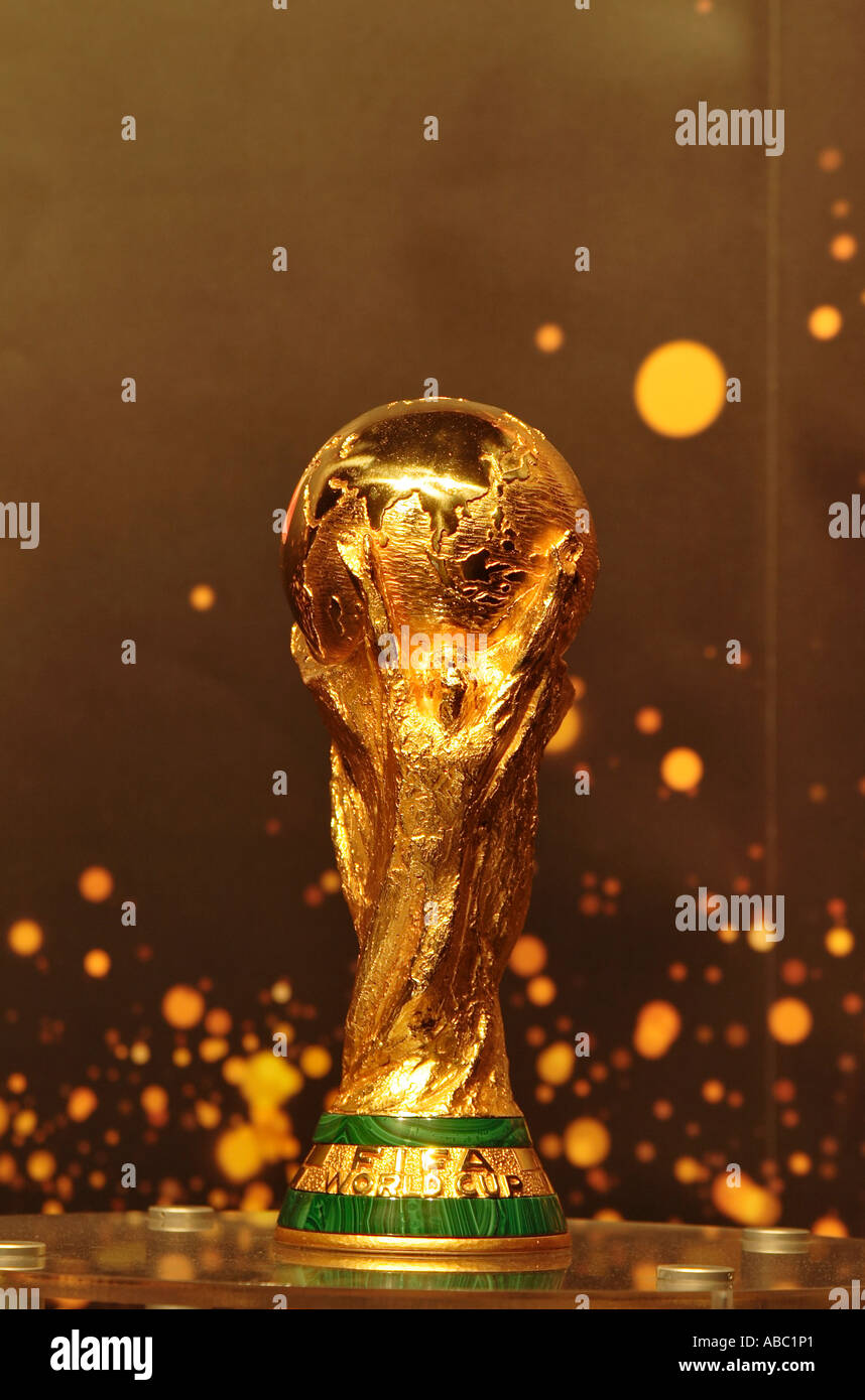 La Coppa del Mondo FIFA nell'approccio il campionato mondiale di calcio in presenta di Amburgo Foto Stock