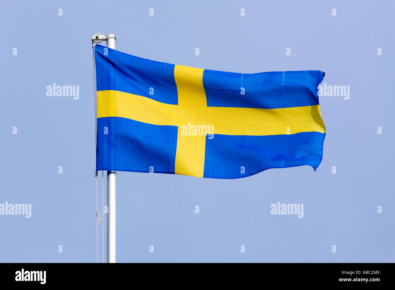 Bandiera della Svezia Foto Stock