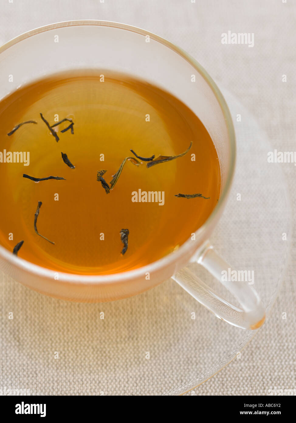Il tè verde in vetro tazzina - fascia alta Hasselblad 61mb di immagine digitale Foto Stock