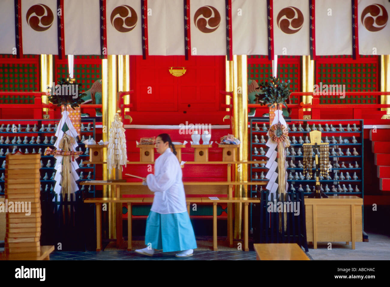 Giappone Matsuyama Isaniwa jinja Foto Stock