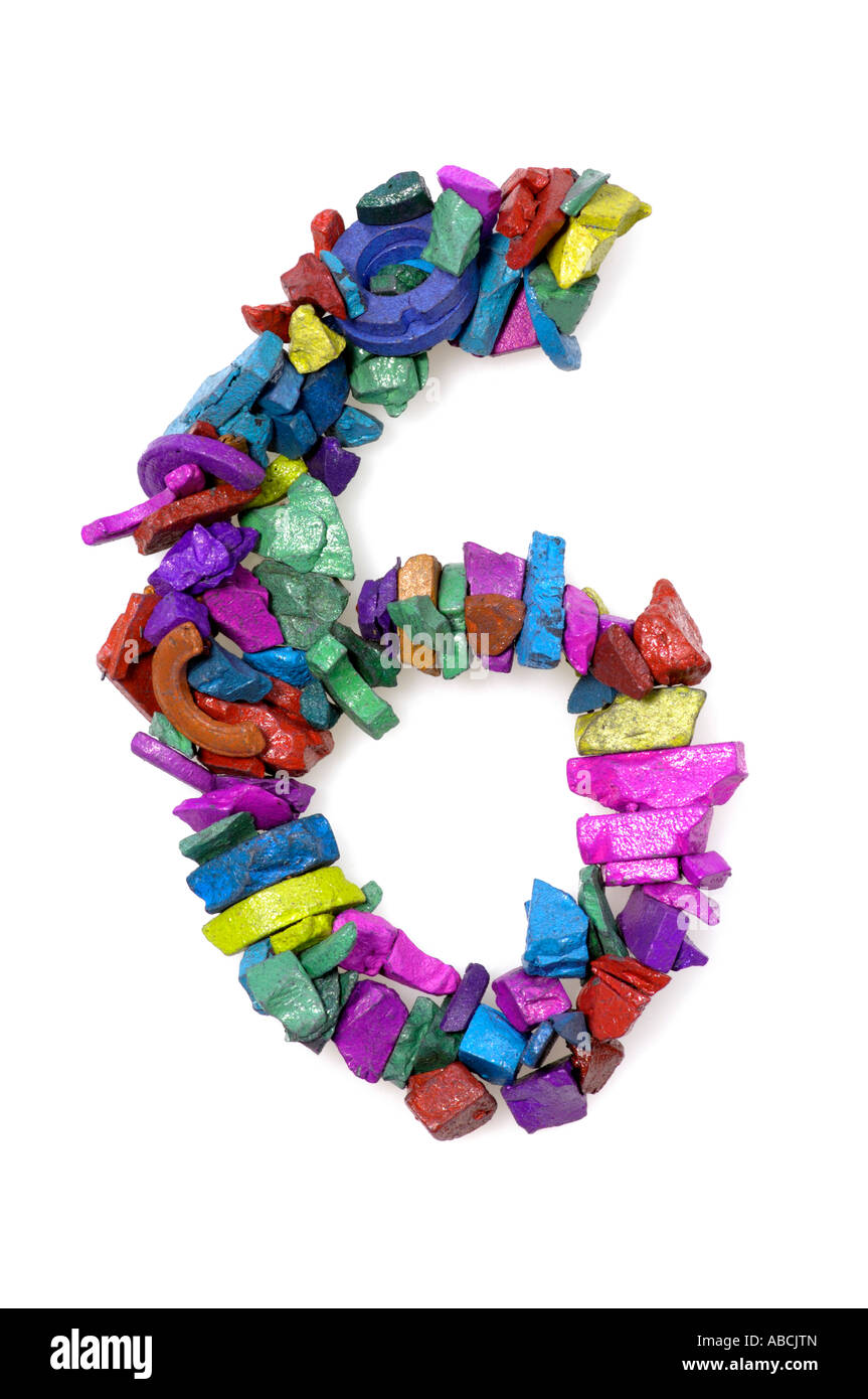 Numero 6 Foto Stock