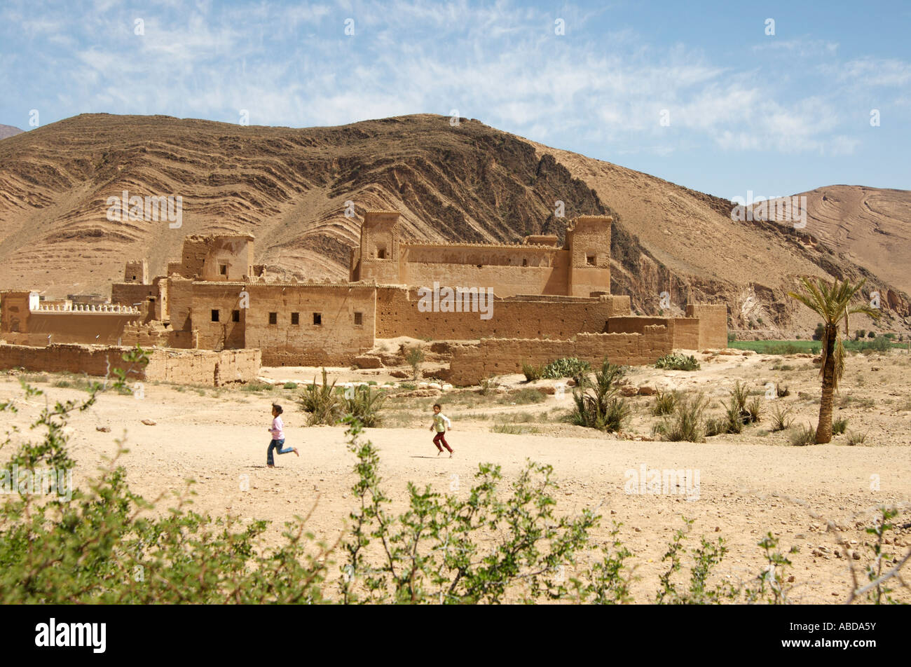 Glaoui kasbah taliouine village Foto Stock