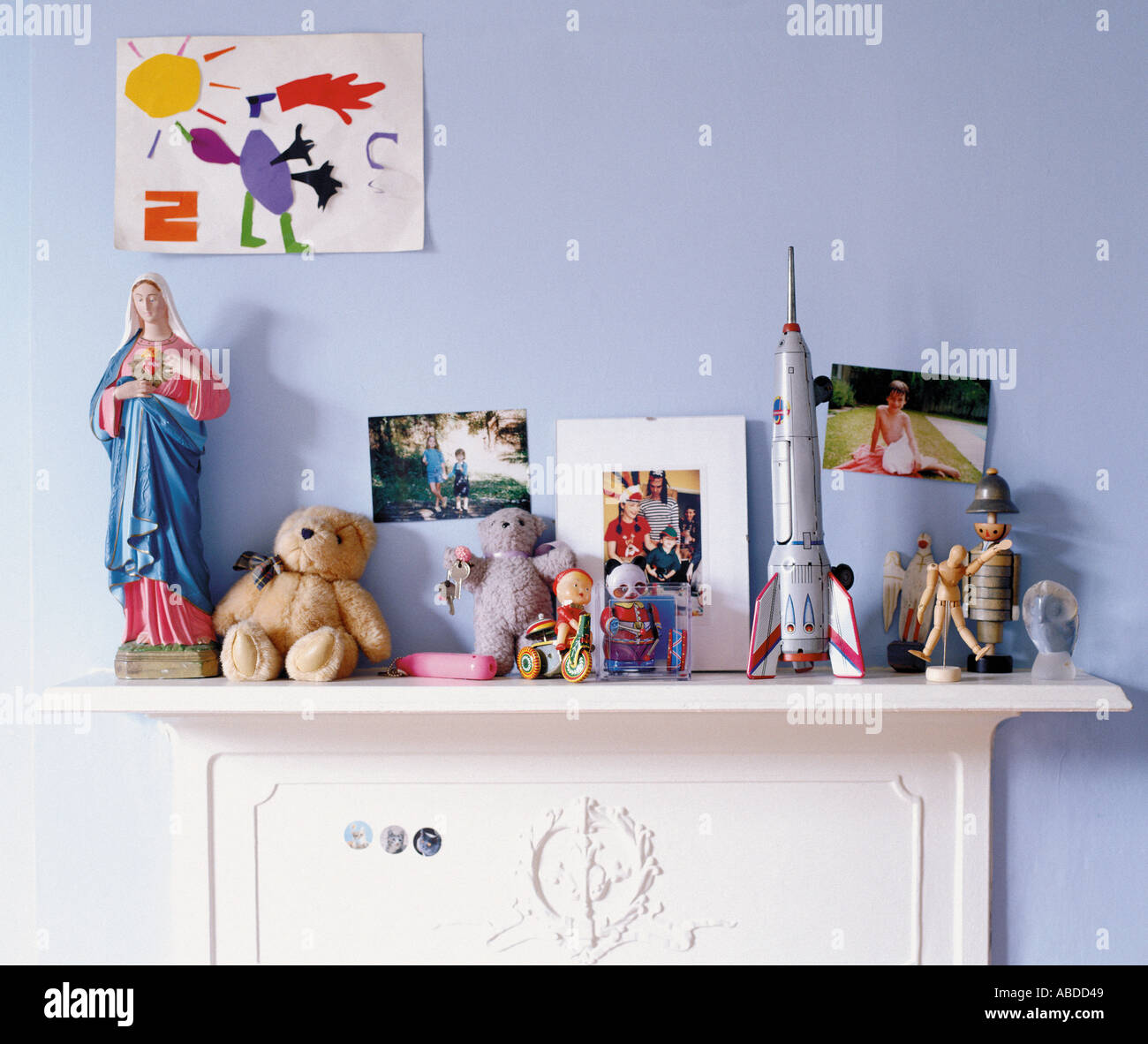 Ornamenti in una camera da letto per i bambini Foto Stock