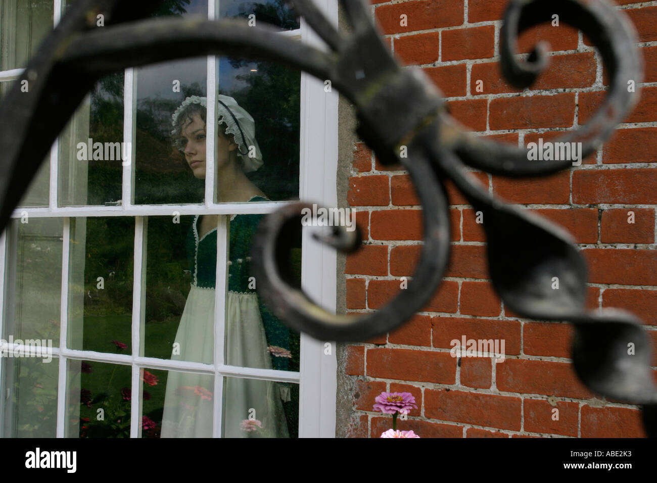 Isabel Snowden 18 modelli costume a Jane Austen House Museum Chawton vicino a Alton Hampshire REGNO UNITO Foto Stock