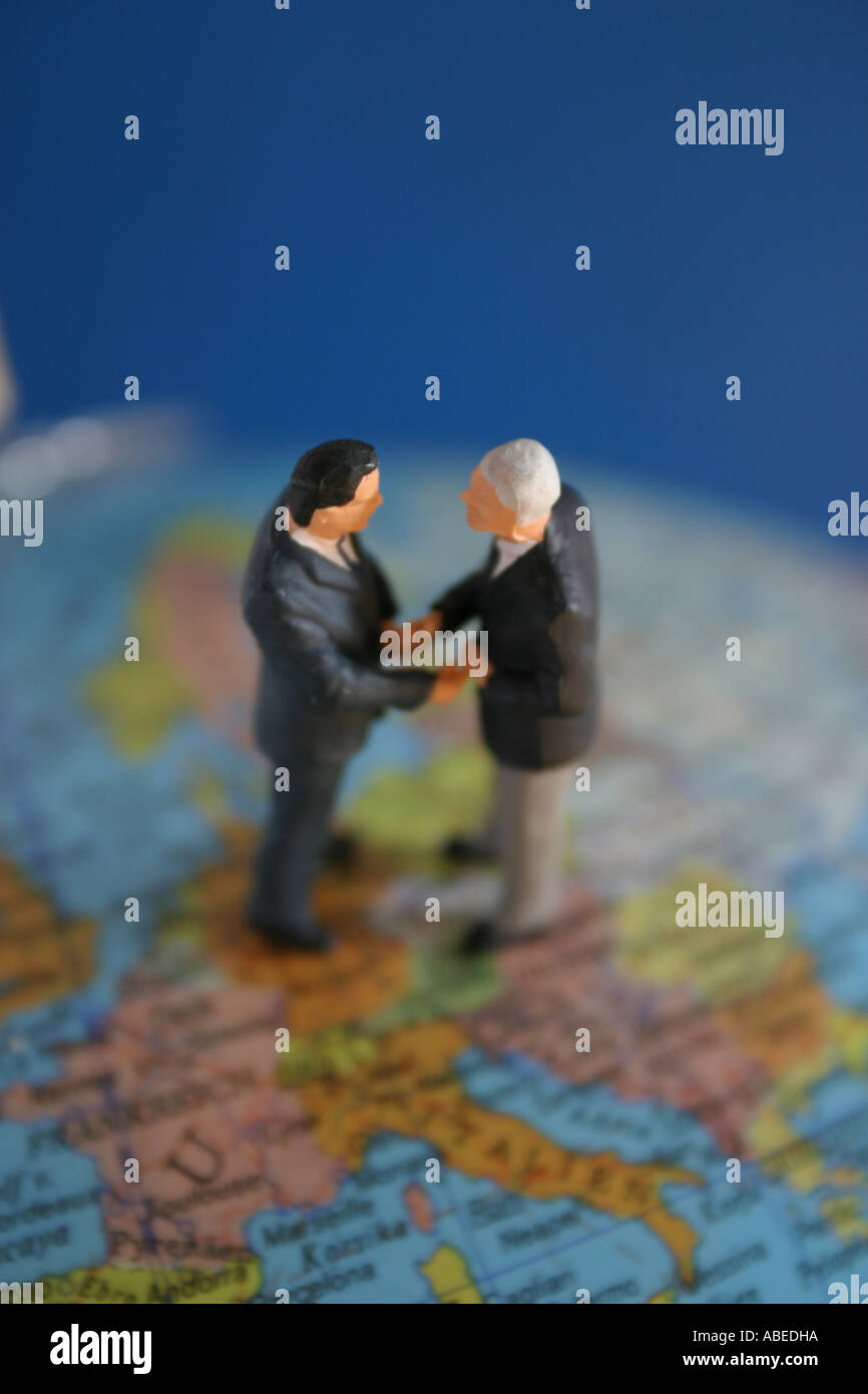 Il simbolo della globalizzazione Foto Stock