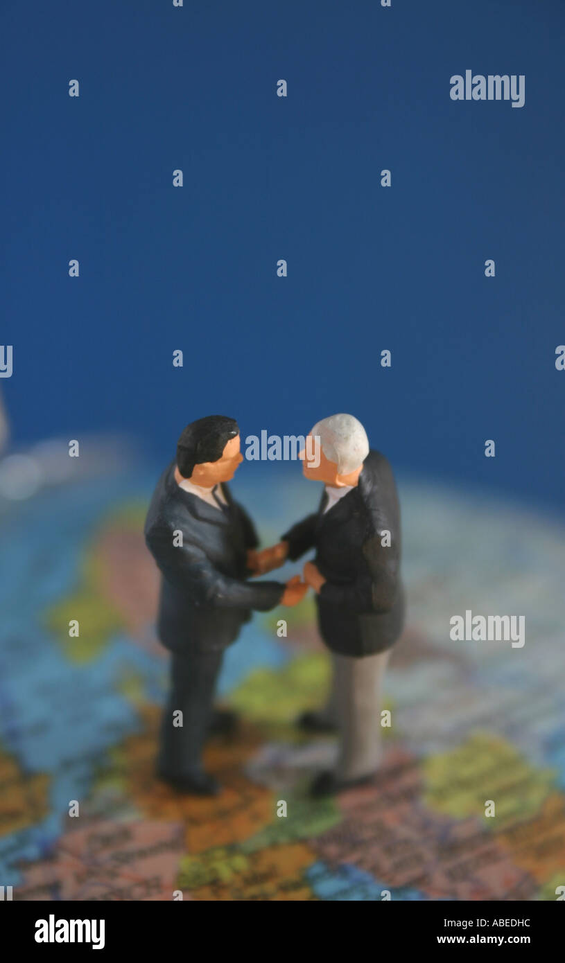 Il simbolo della globalizzazione Foto Stock