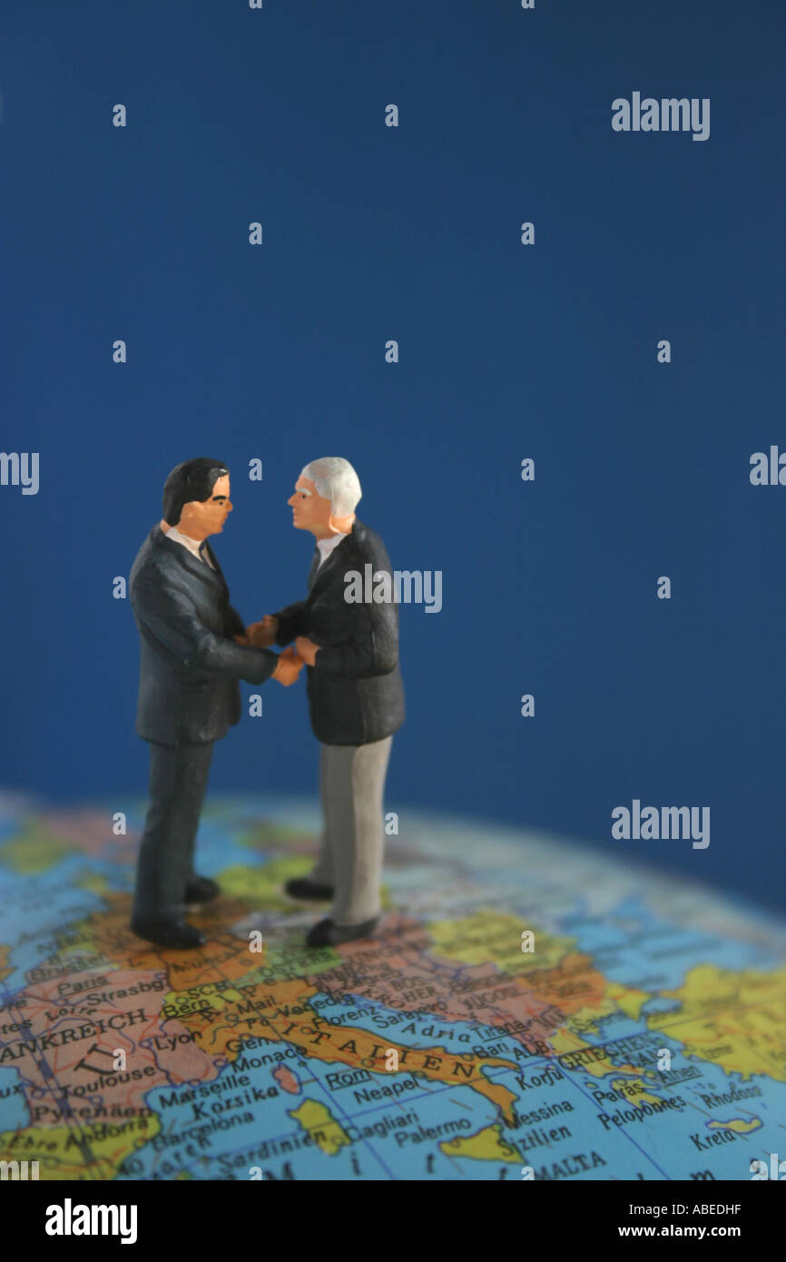 Il simbolo della globalizzazione Foto Stock