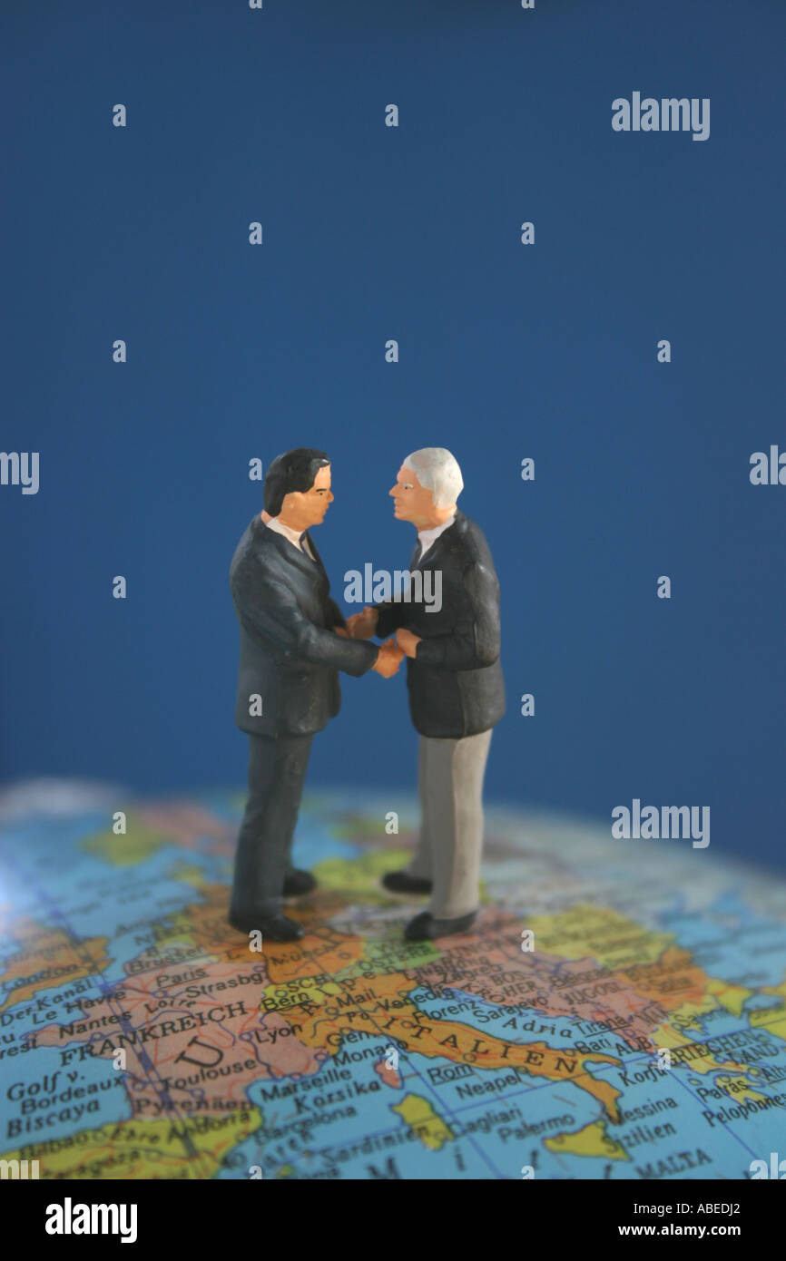 Il simbolo della globalizzazione Foto Stock