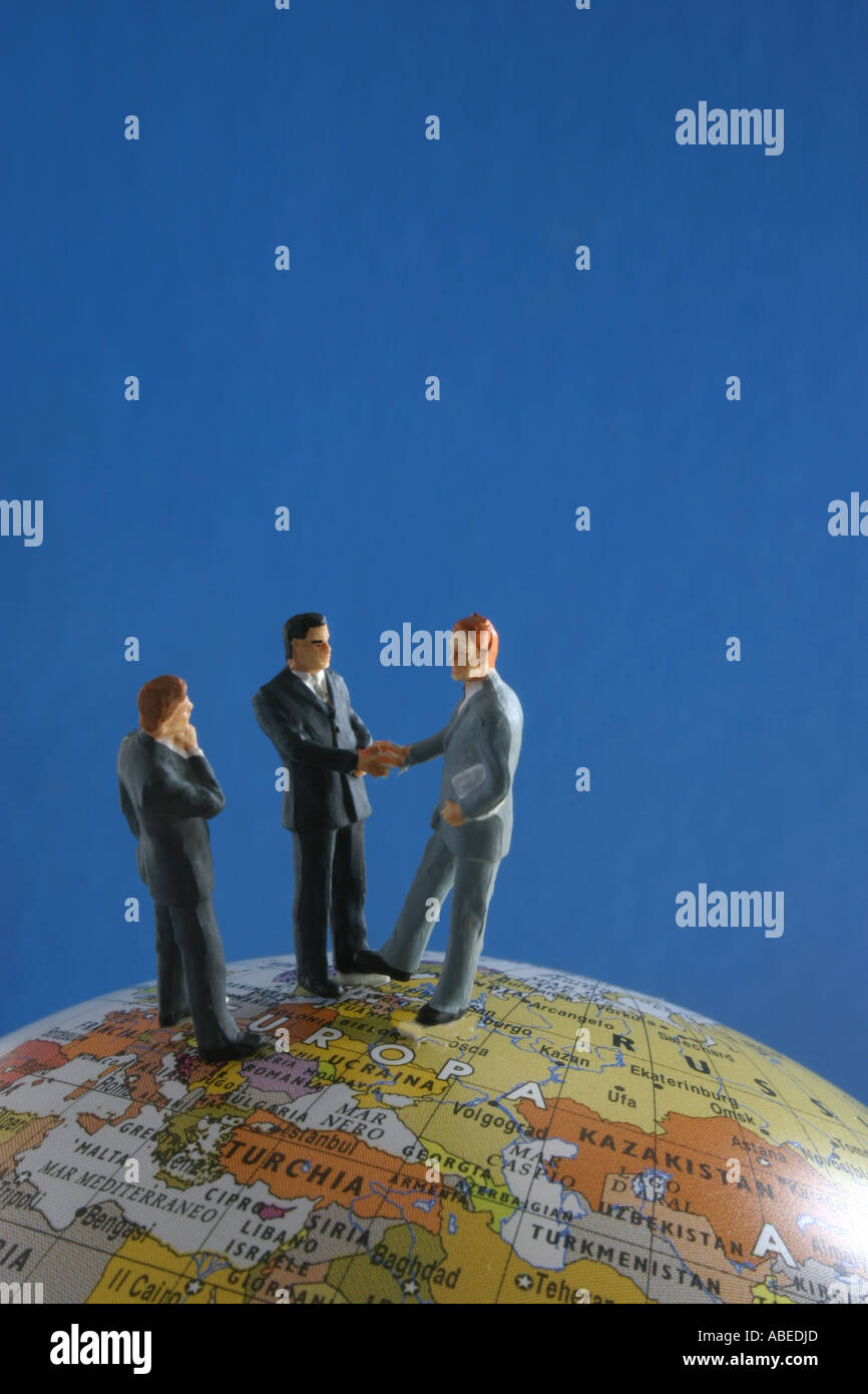 Il simbolo della globalizzazione Foto Stock