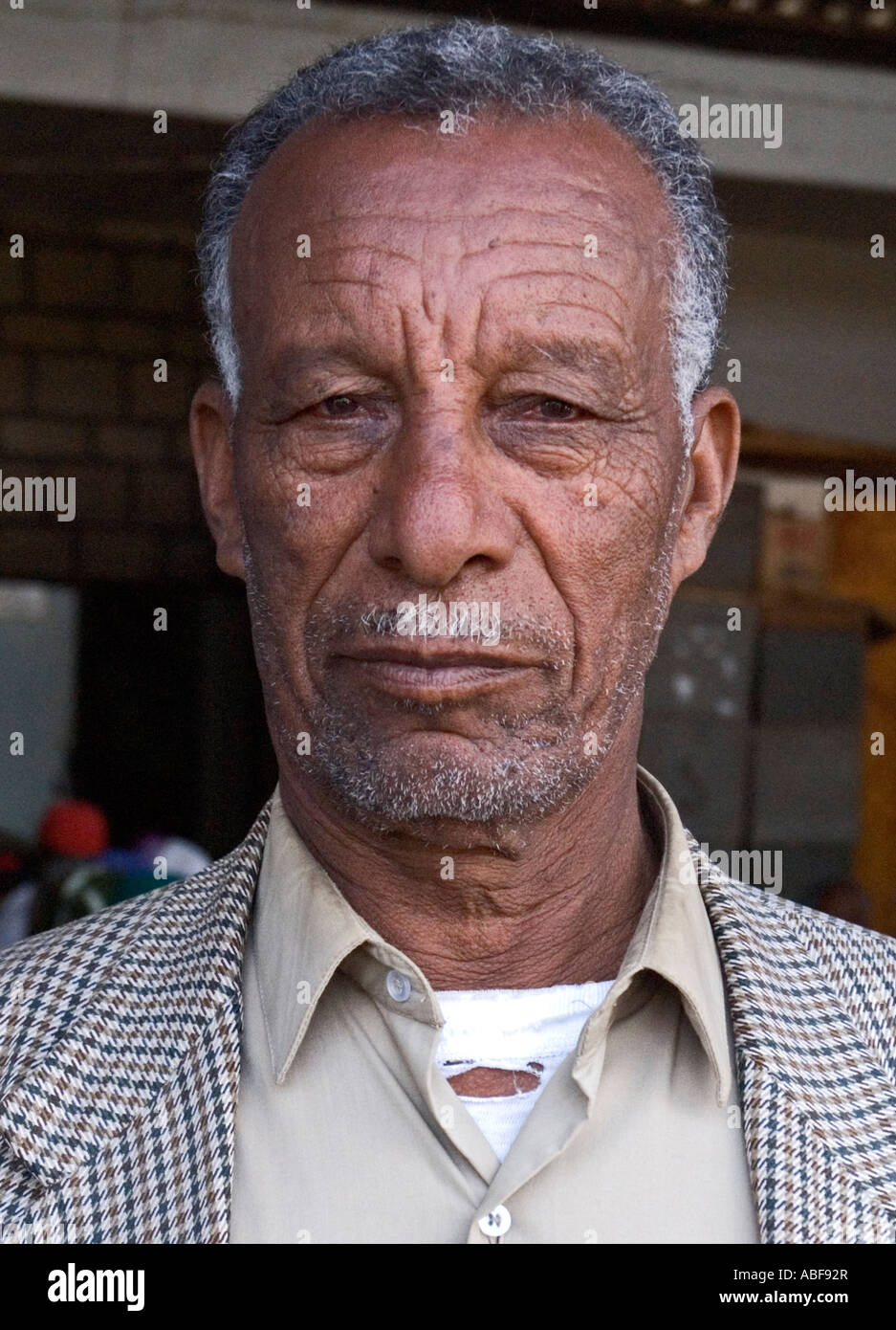 Anziani uomo Etiope Foto Stock