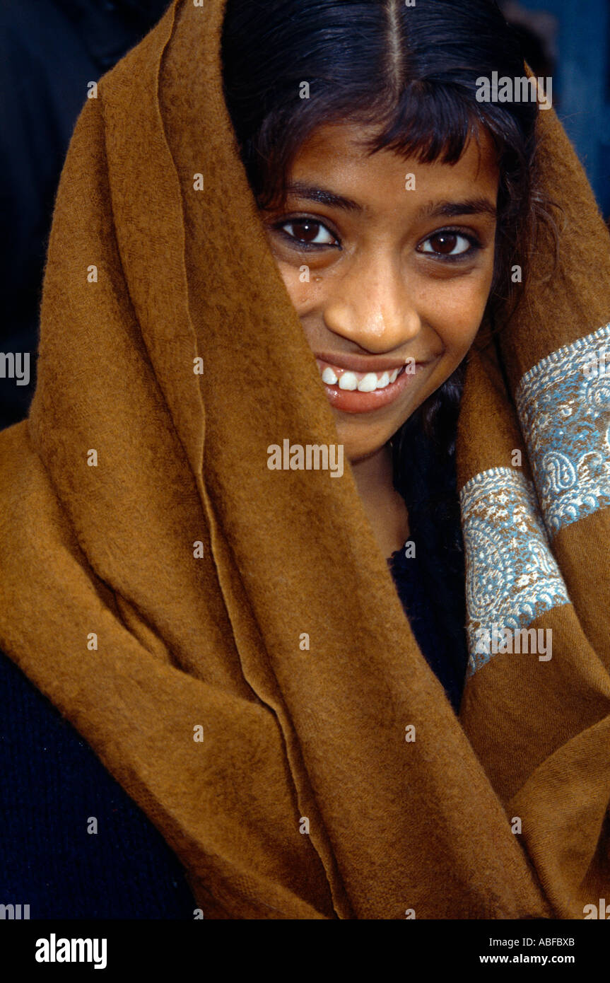 Amritsar India ragazza Sikh Foto Stock