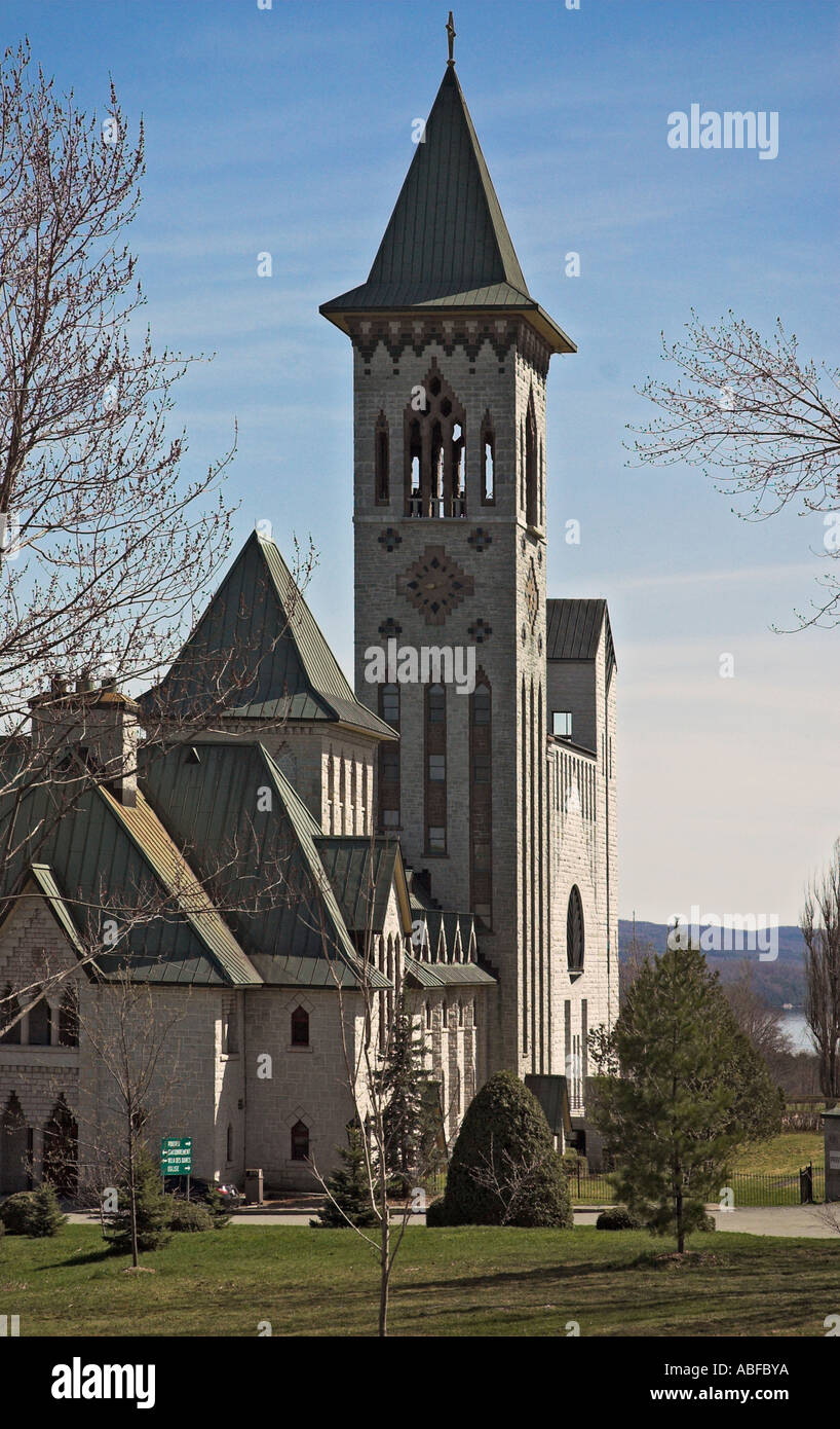 Il monastero Abbaye de St Benoit de Lac in Estrie, Québec Foto Stock