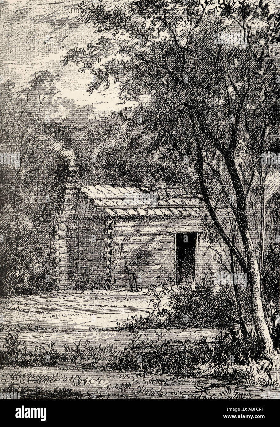 Luogo di nascita di James A. Garfield, 1831 - 1881. 20° Presidente degli Stati Uniti. Foto Stock