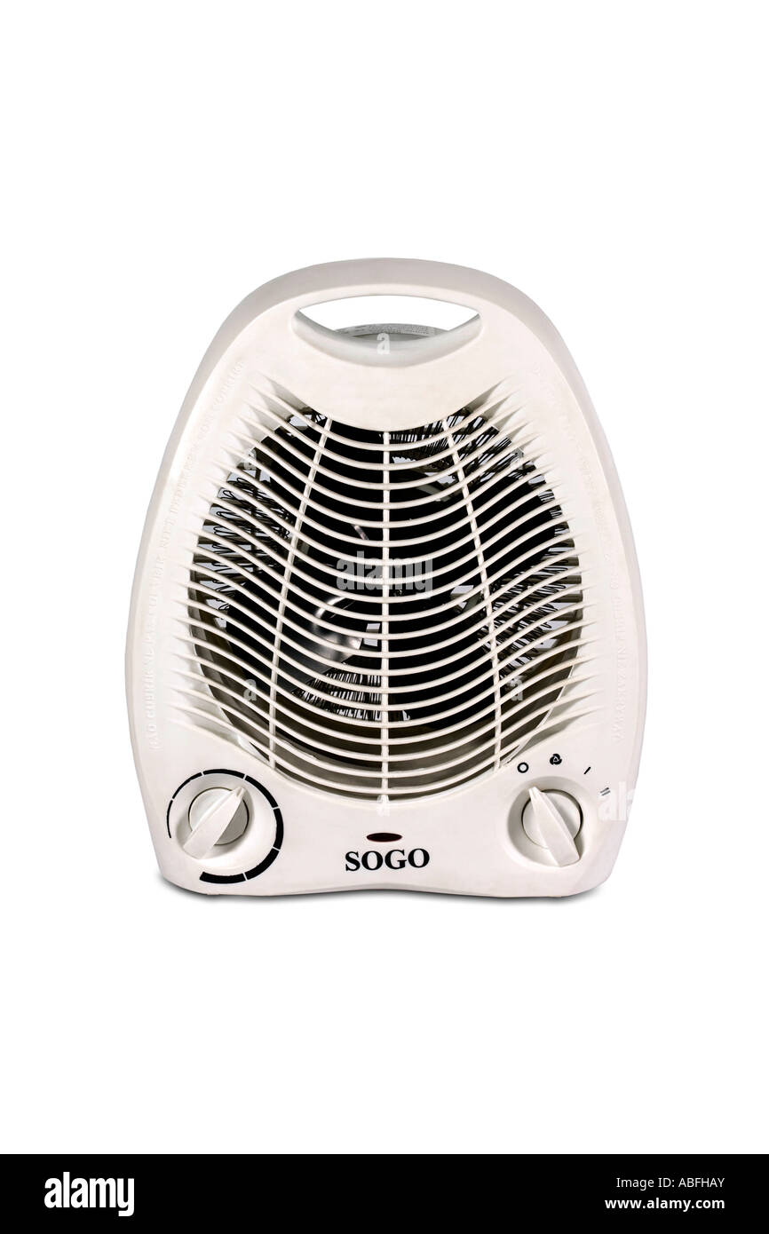 Stufa elettrica e ventilatore combinato Foto Stock