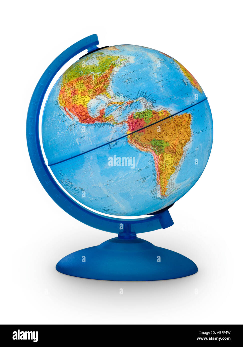 Pianeta Terra del simbolo della mappa del pianeta terra su sfondo bianco Foto Stock