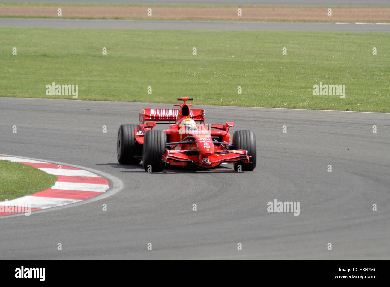 Luca Badoer sulla Ferrari Foto Stock