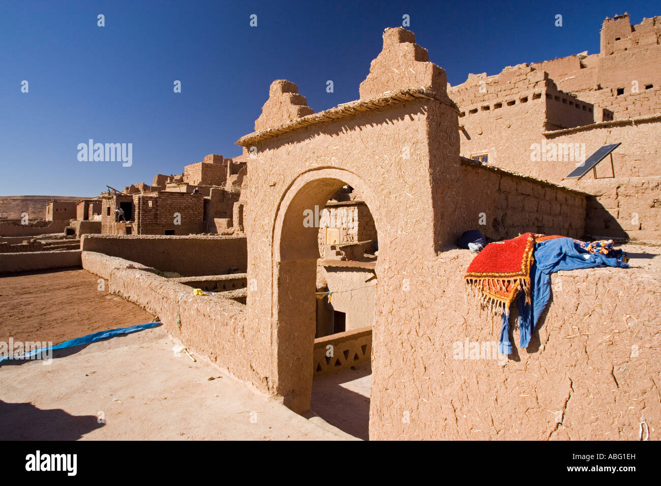 Vecchio Ait Benhaddou kasbah Marocco Foto Stock