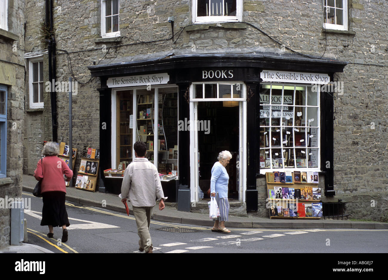 Bookshop in Hay-on-Wye, Powys, Wales, Regno Unito Foto Stock