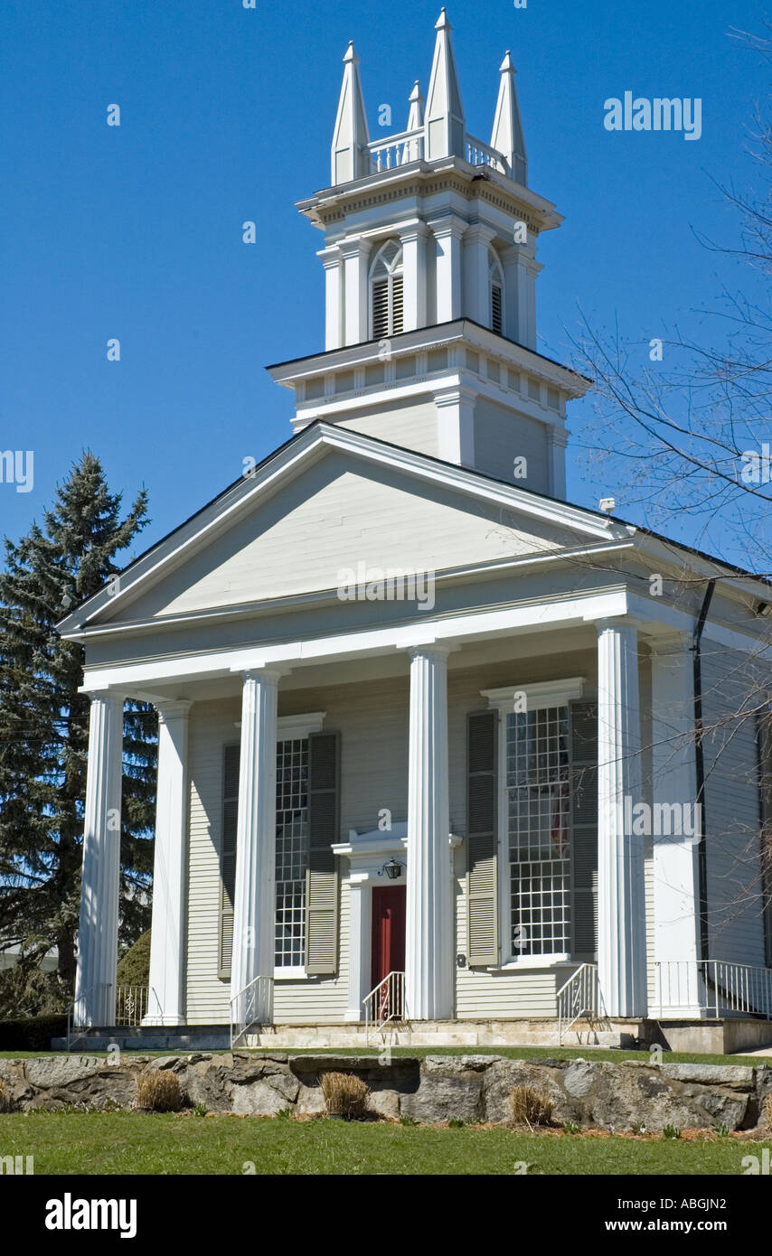 Vecchia chiesa coloniale, Yorktown Heights, NY 1 Foto Stock