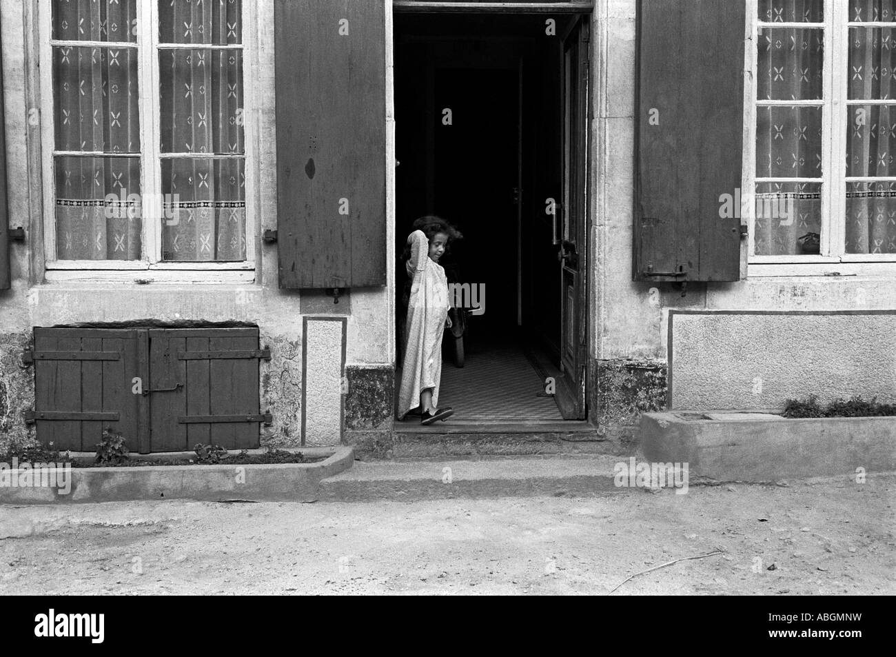 Parisienne girl il risveglio Foto Stock