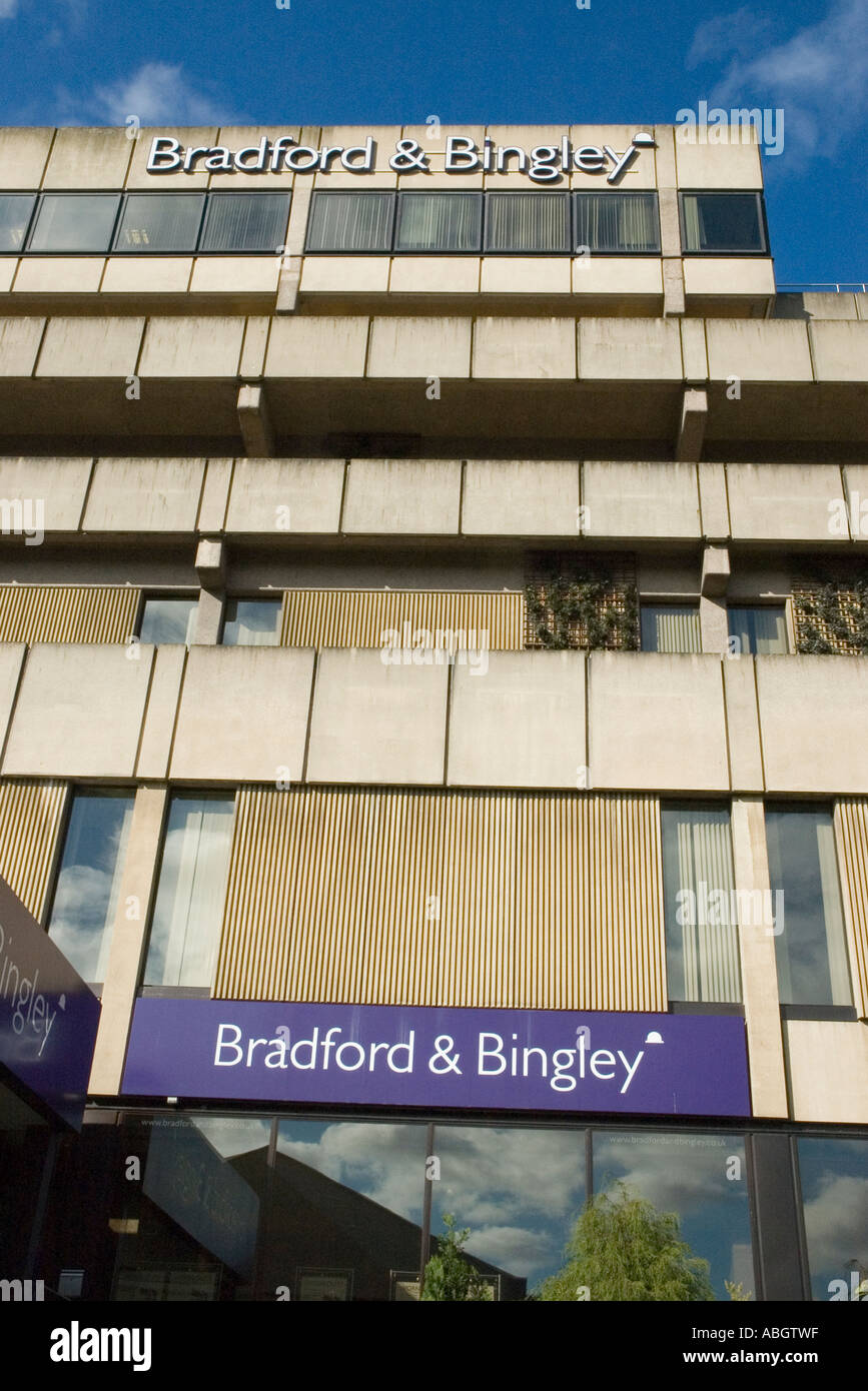 La sede centrale di Bradford e Bingley Building Society in Bingley West Yorkshire Foto Stock