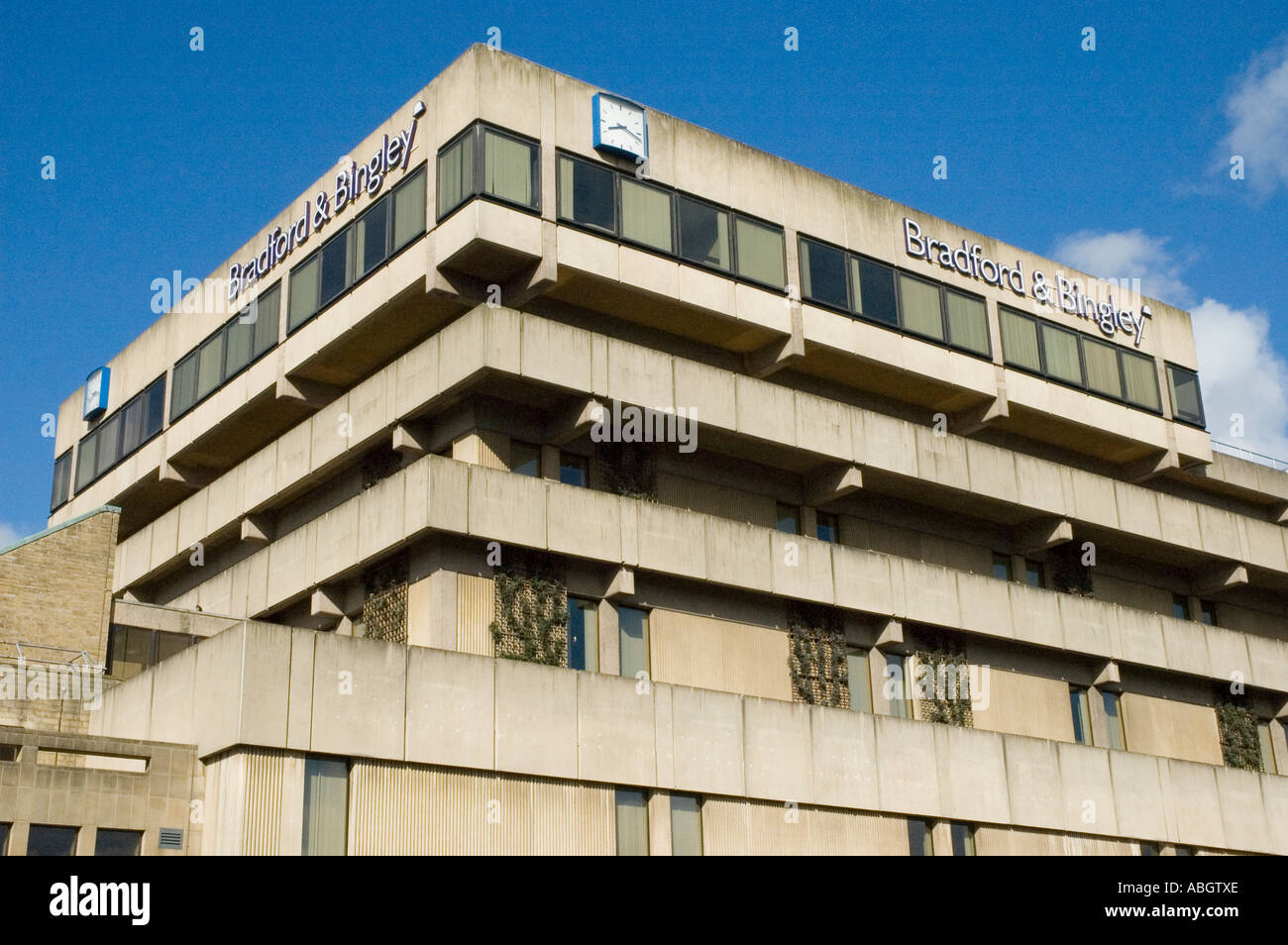 La sede centrale di Bradford e Bingley Building Society in Bingley West Yorkshire Foto Stock