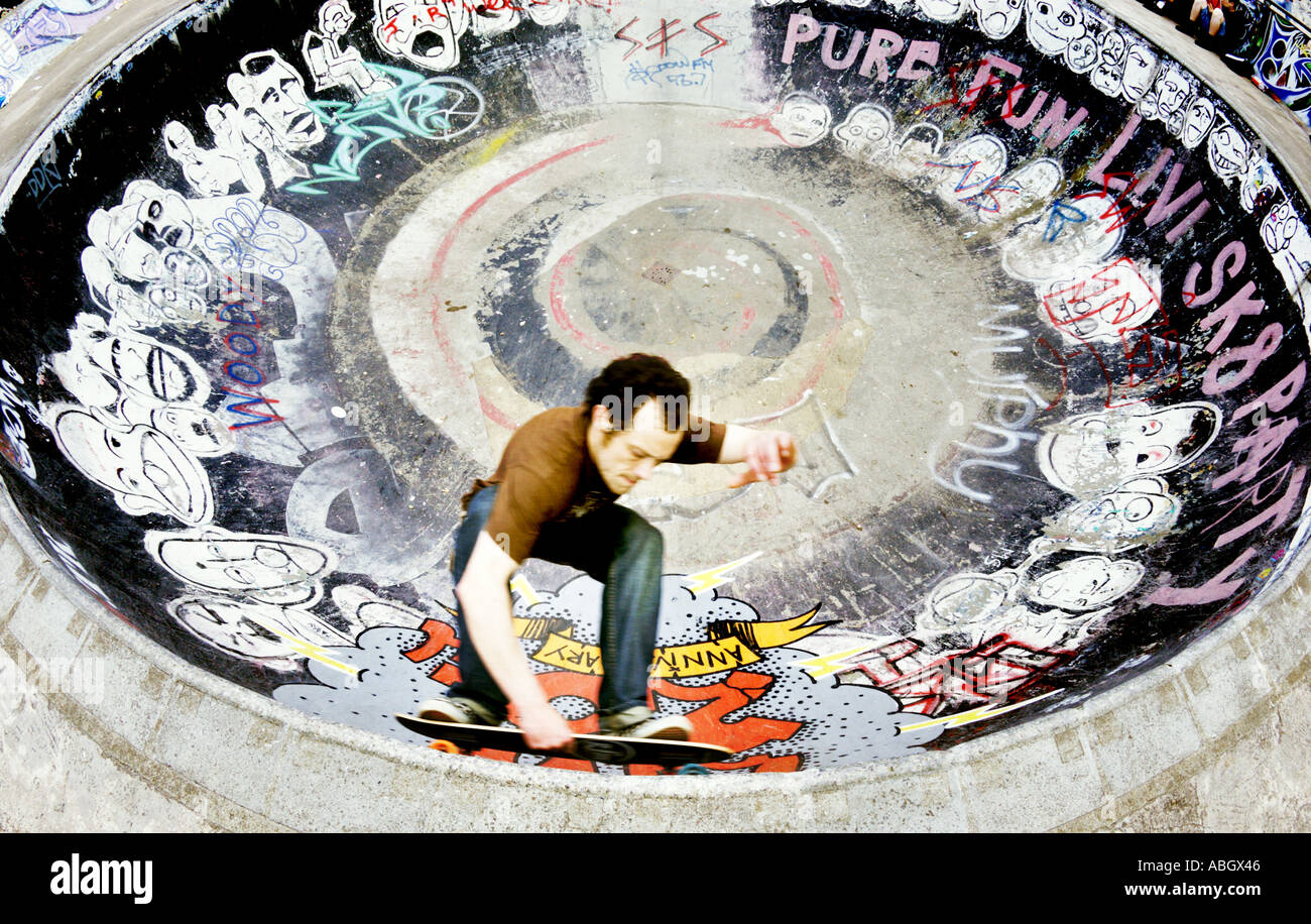 Skateboarder Foto Stock