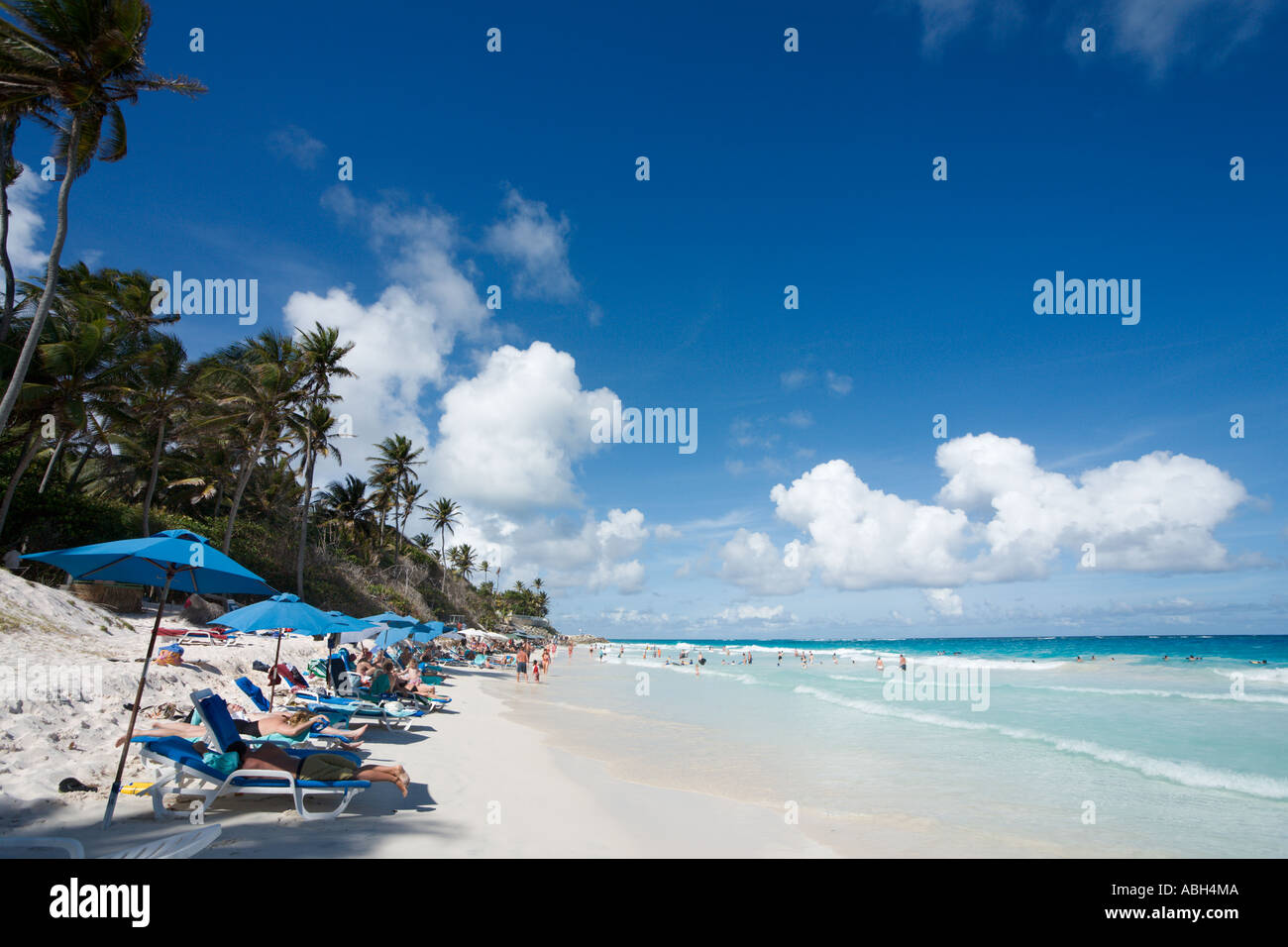 Spiaggia di gru, costa Sud Orientale, Barbados, Piccole Antille, West Indies, dei Caraibi Foto Stock