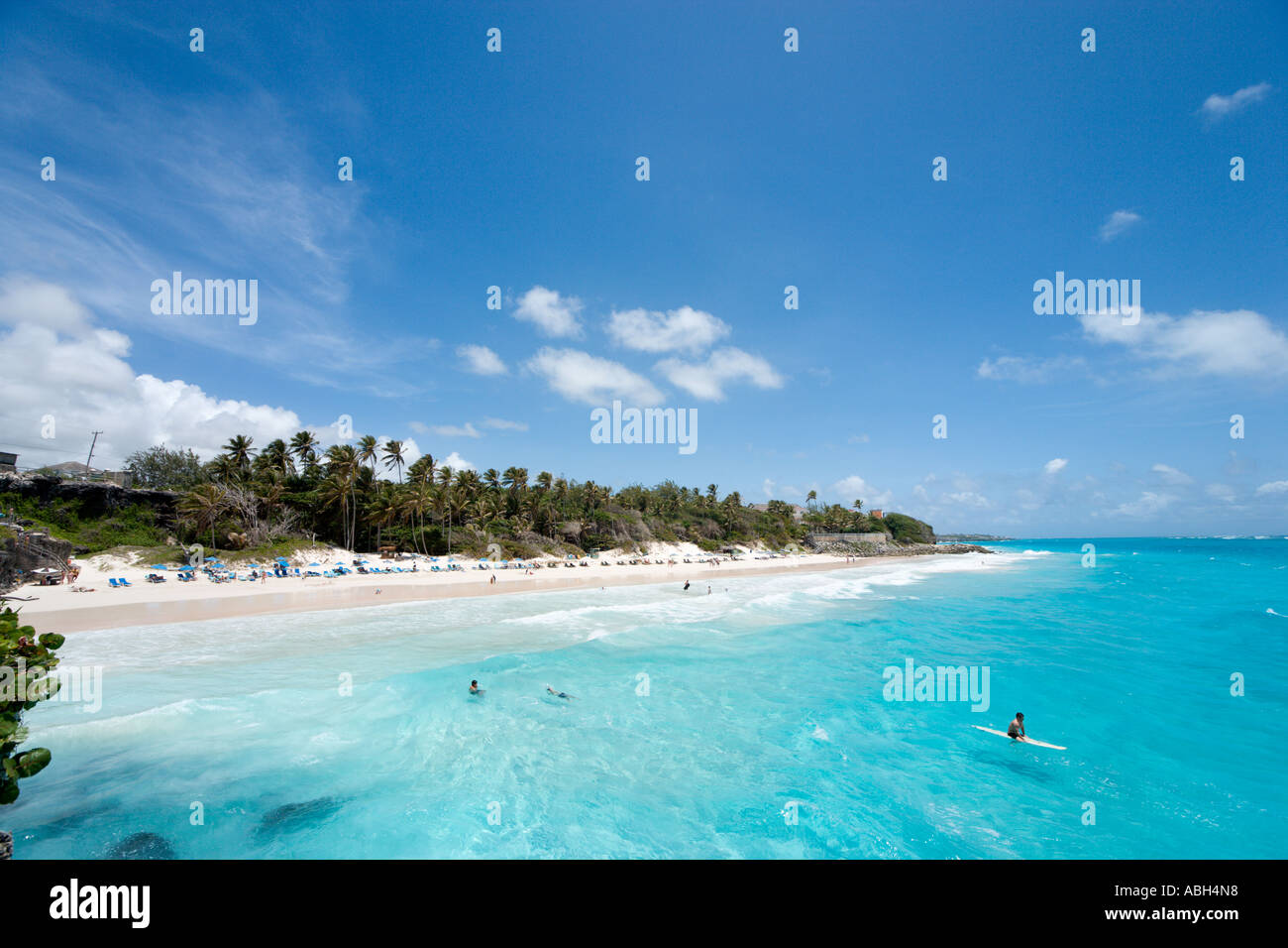 Spiaggia di gru, costa Sud Orientale, Barbados, Piccole Antille, West Indies, dei Caraibi Foto Stock