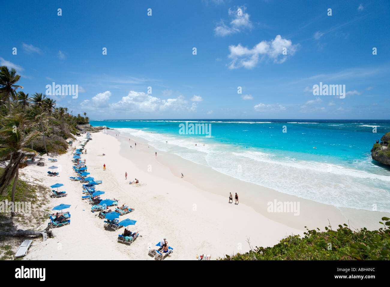 Spiaggia di gru, costa Sud Orientale, Barbados, Piccole Antille, West Indies, dei Caraibi Foto Stock