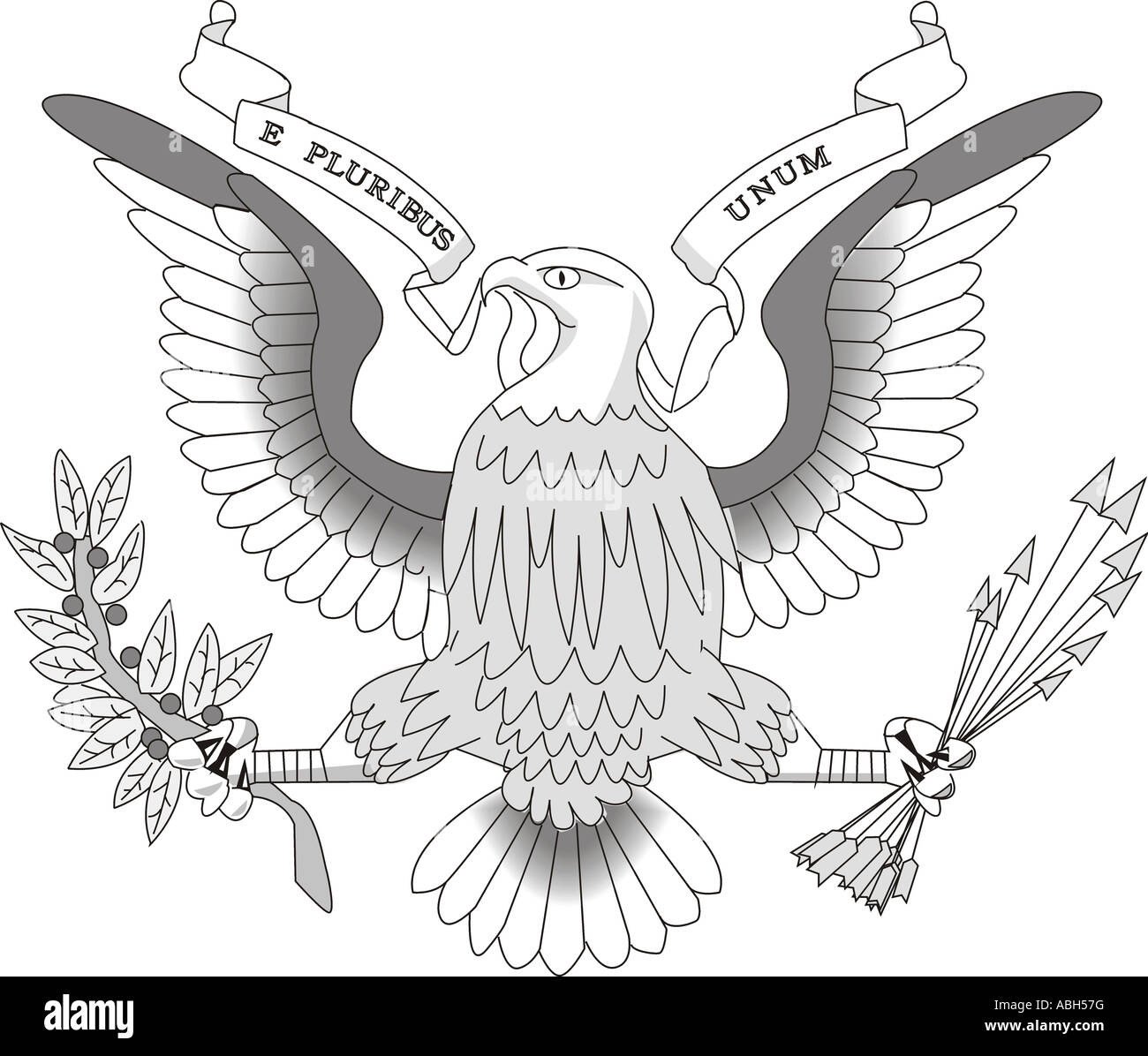 Il grande sigillo degli Stati Uniti d'America Foto Stock