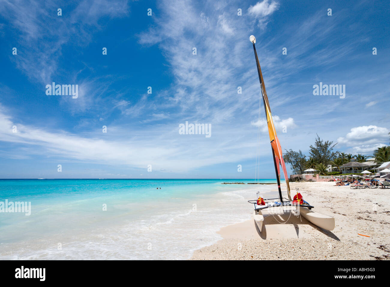 Maxwell spiaggia vicino al Sea Breeze e Butterfly Beach Hotel, Costa sud di Barbados, Piccole Antille, West Indies, dei Caraibi Foto Stock