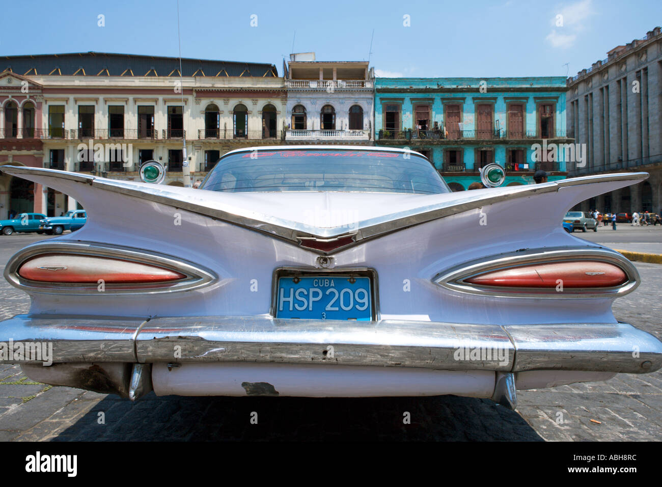 Vecchia vettura americana, Habana Vieja, Havana, Cuba, Caraibi Foto Stock