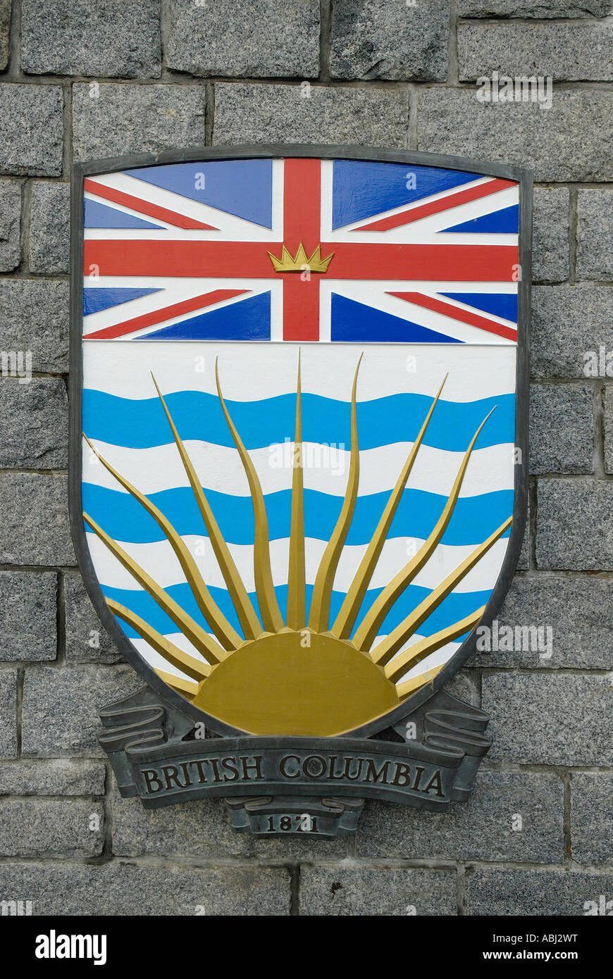 British Columbia stemma Foto Stock