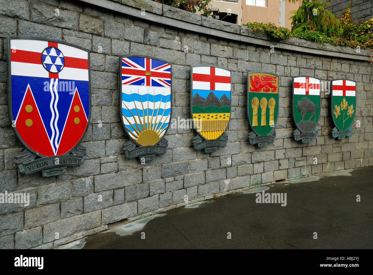 Le province canadesi stemma Foto Stock