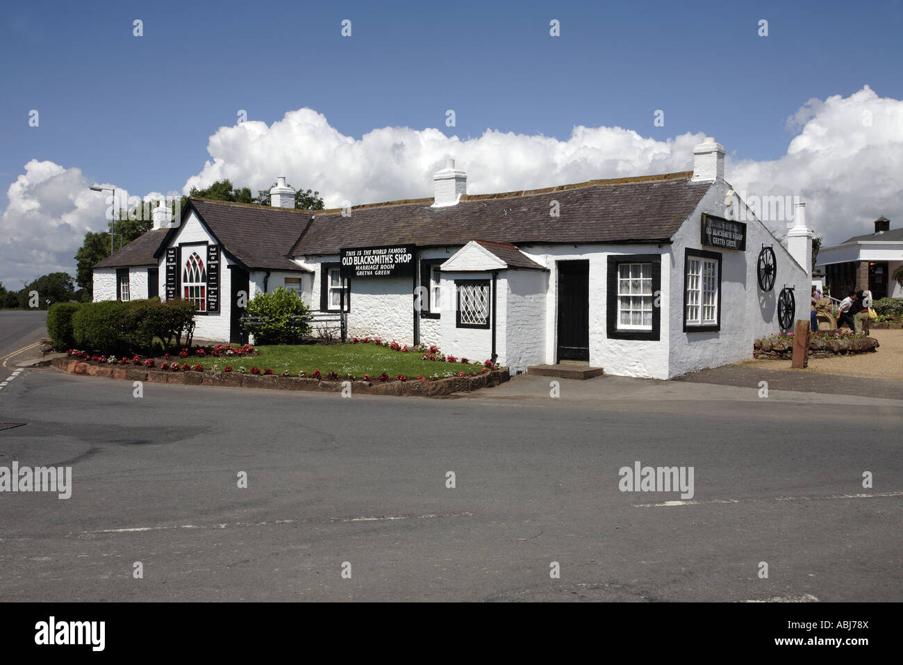 Vecchio Fabbri Shop, Gretna Green, Scozia Foto Stock