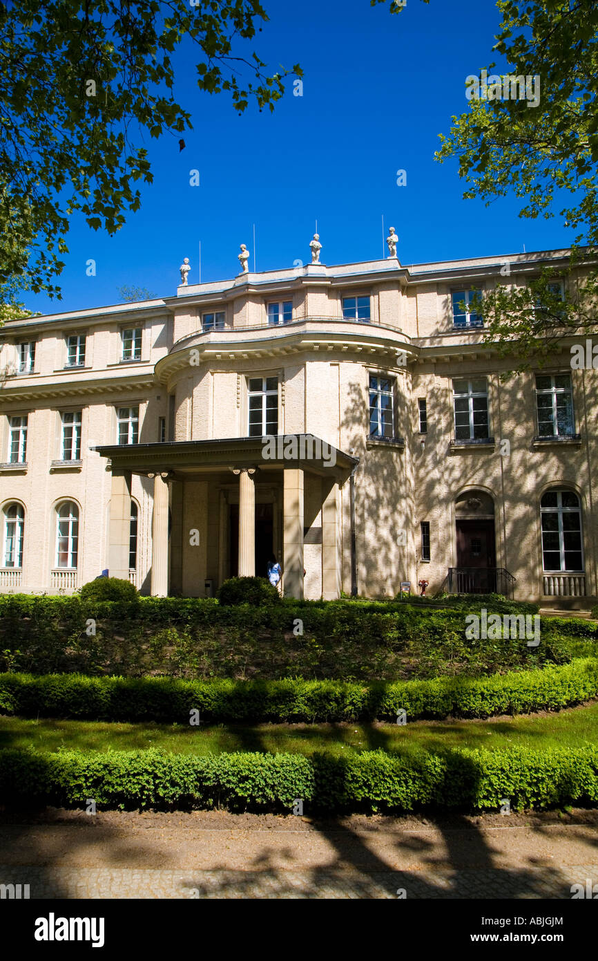 Casa della Conferenza di Wannsee Berlino Germania Foto Stock