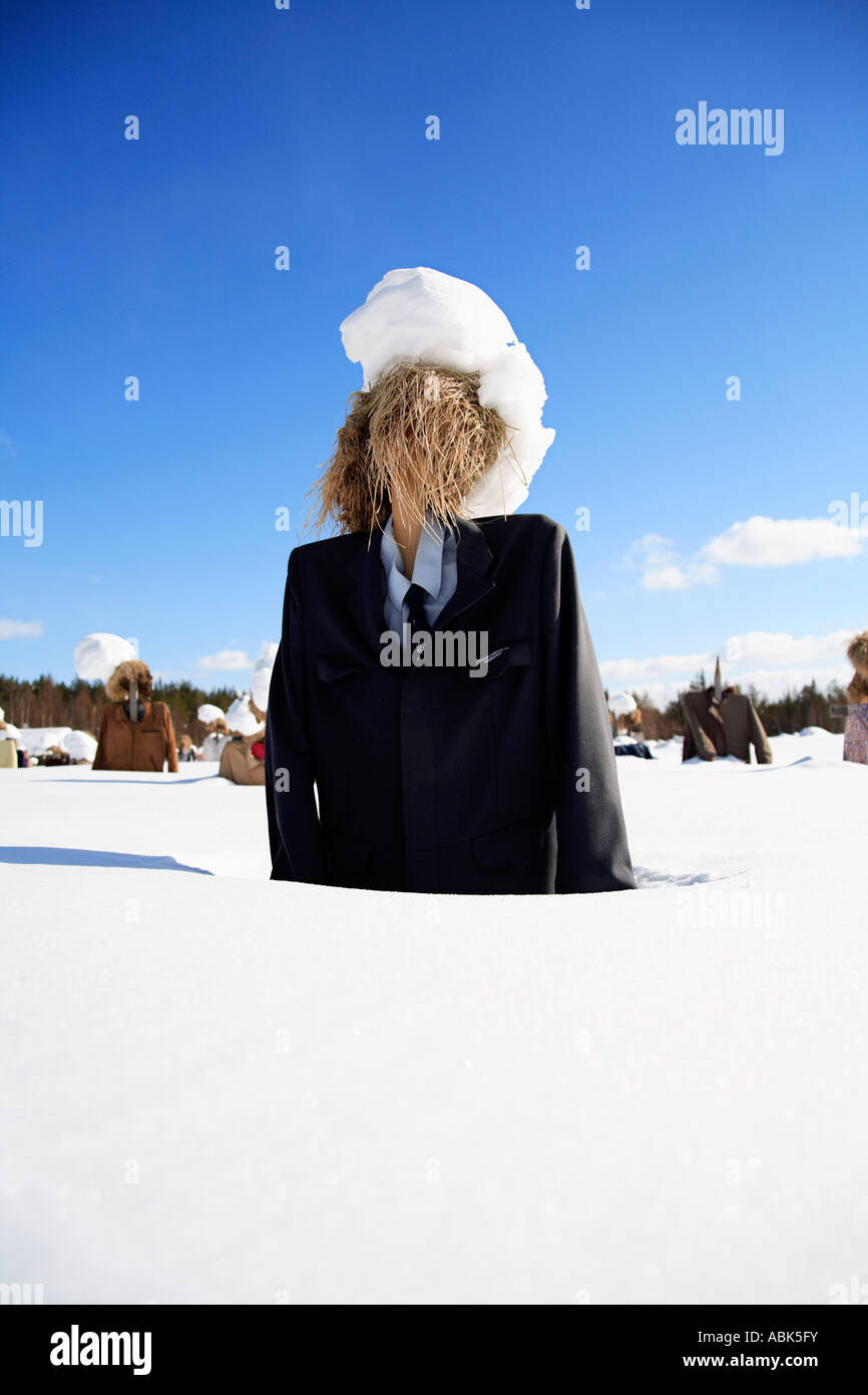 Tranquillo o popolo silenzioso, Lapponia, Finlandia Foto Stock