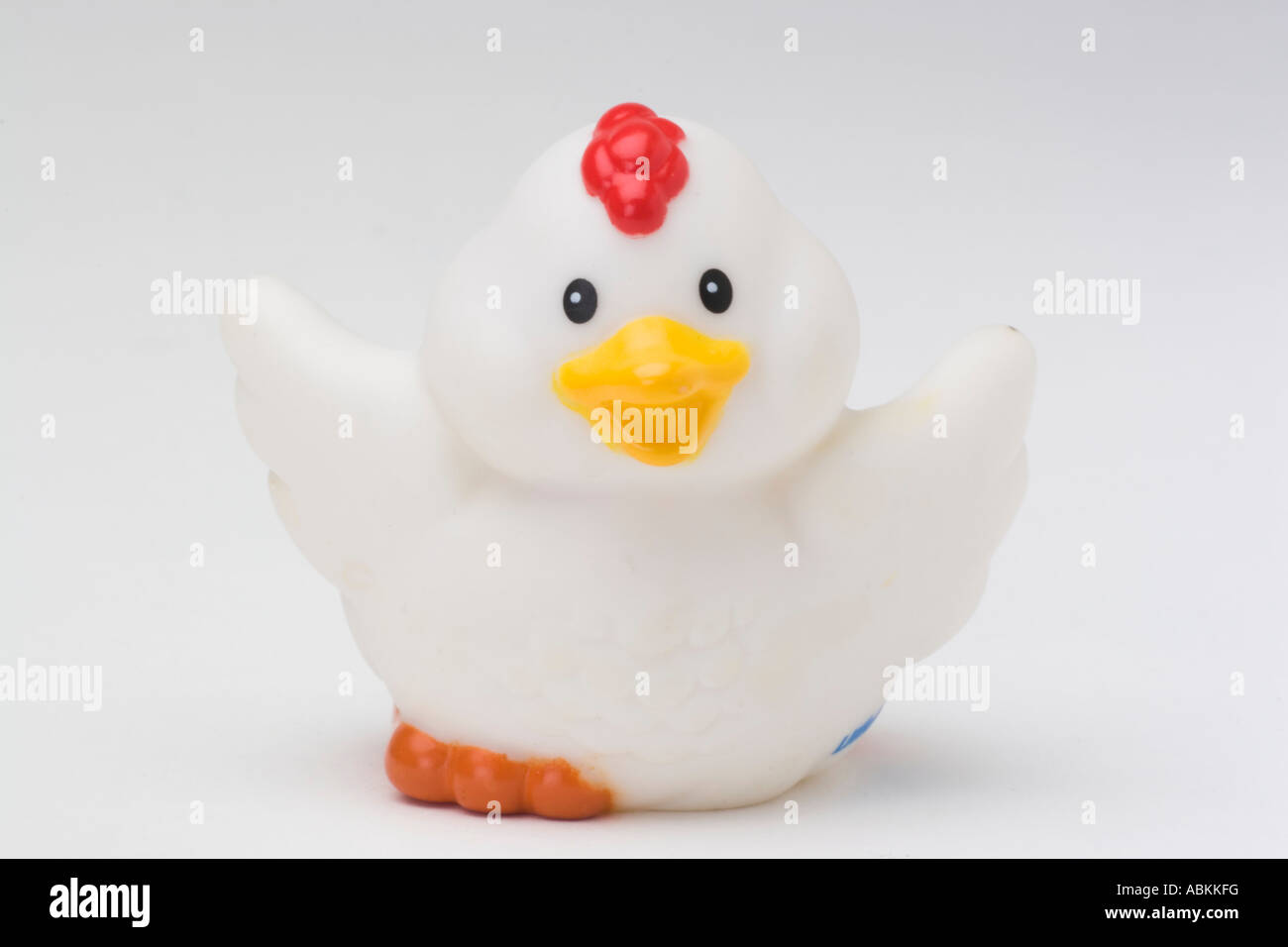 Giocattolo poca gente bianca di pollo di anatra Foto Stock