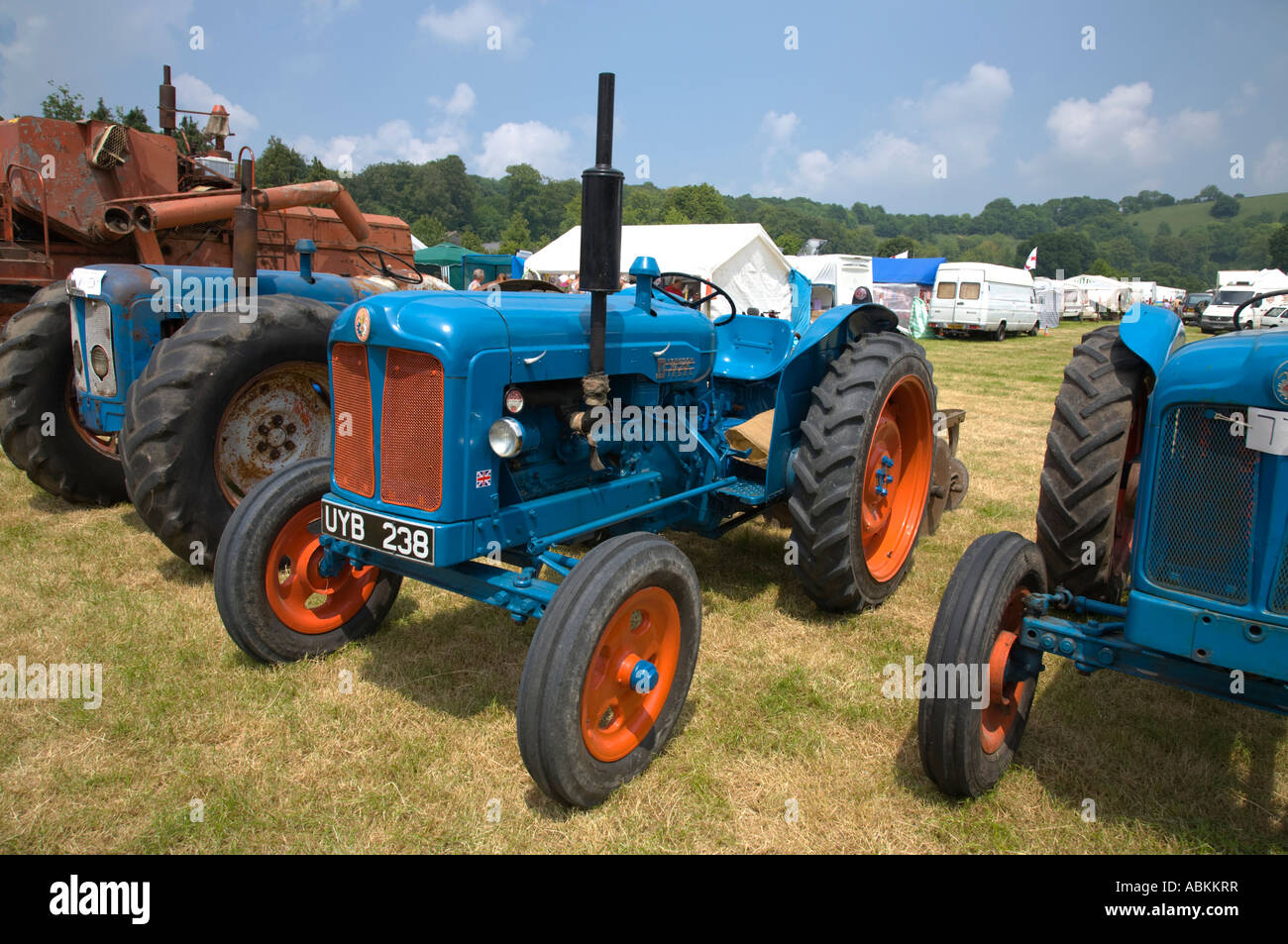 Wiltshire vapore Rally Vintage 2007 Fordson Major Diesel trattore Foto Stock