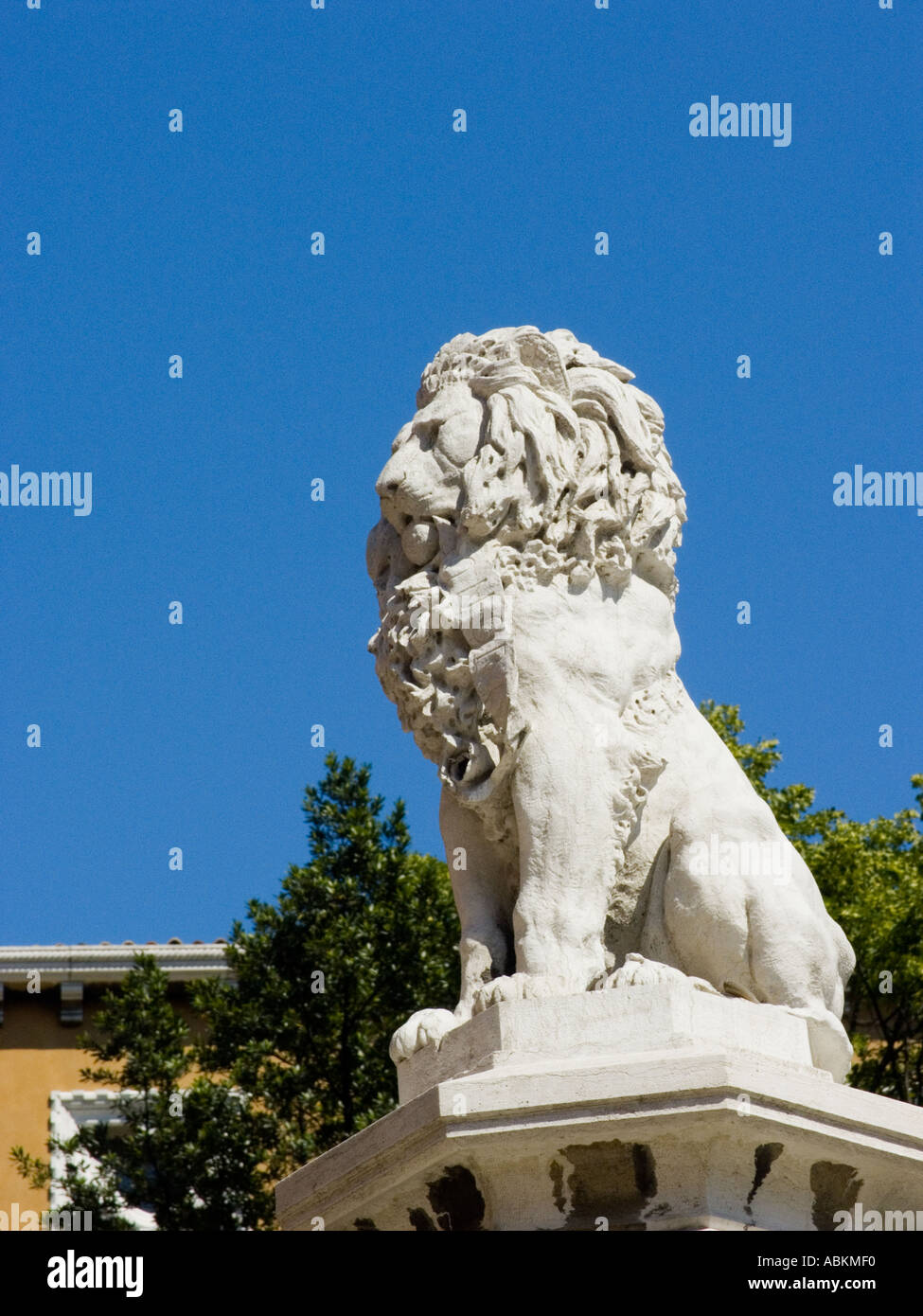 Ovunque si guardi a Venezia puoi vedere rappresentazioni del leone di San Marco Foto Stock